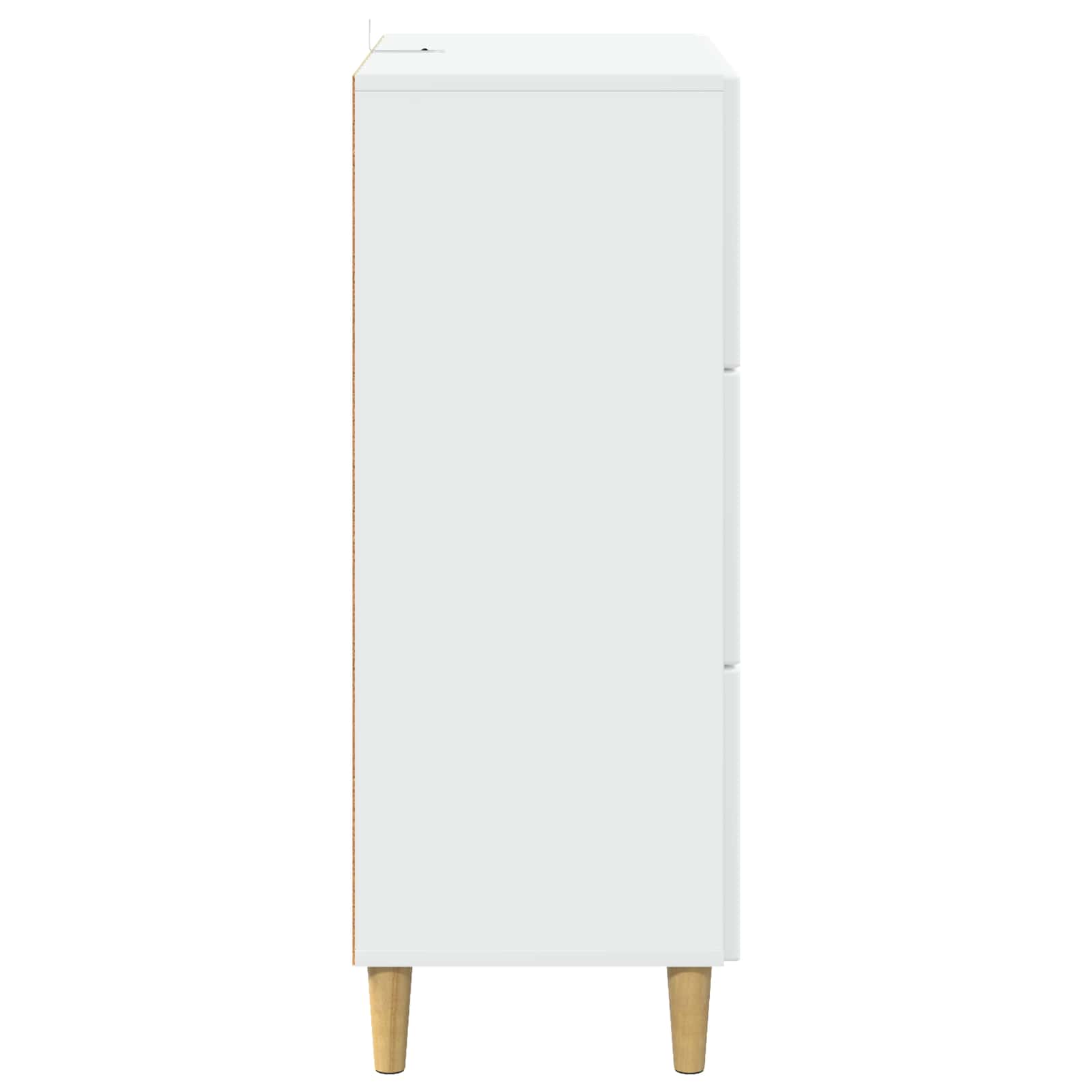 Drawer Cabinet White 66 x 34.5 x 90 cm Engineered Wood