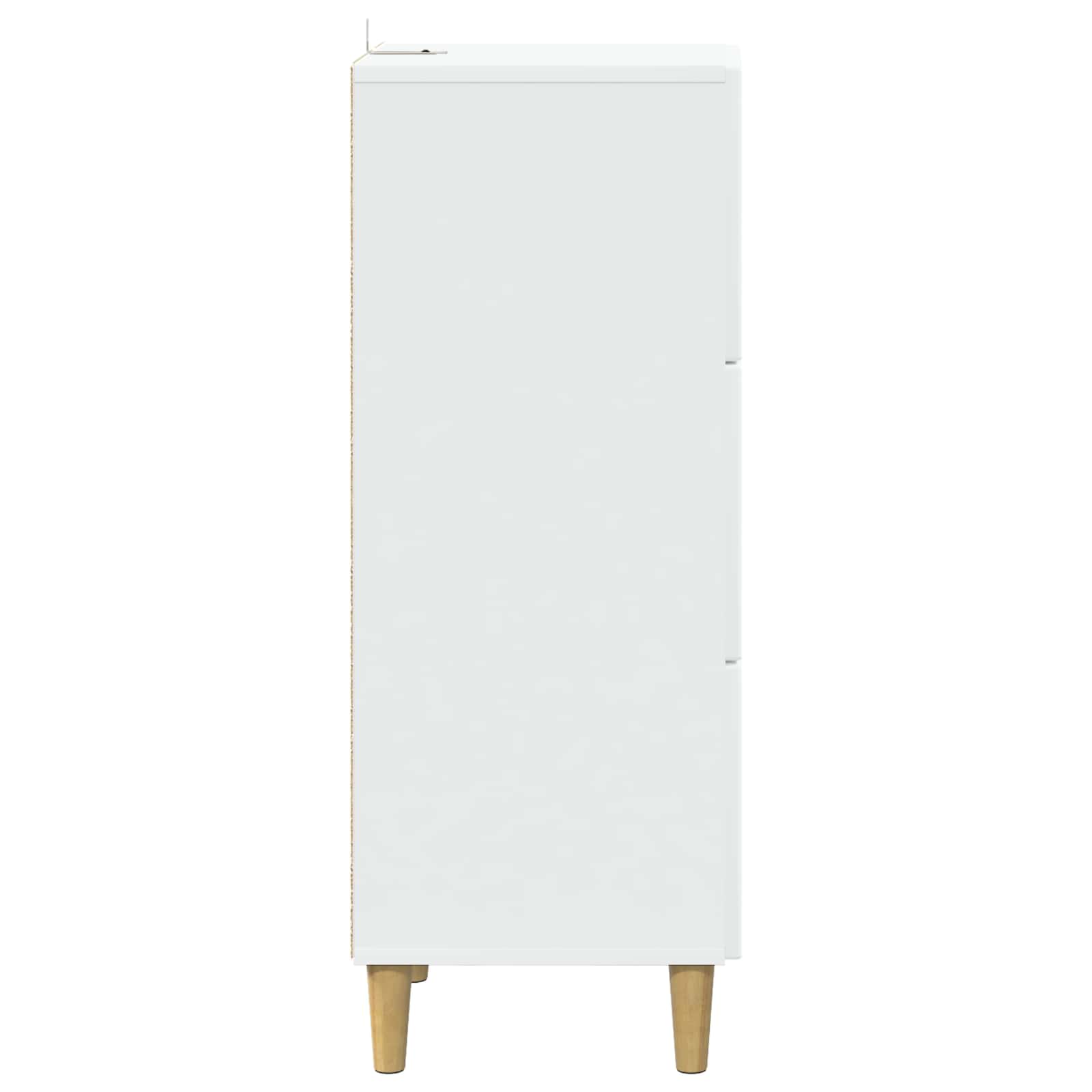 Drawer Cabinet White 33 x 34.5 x 90 cm Engineered Wood