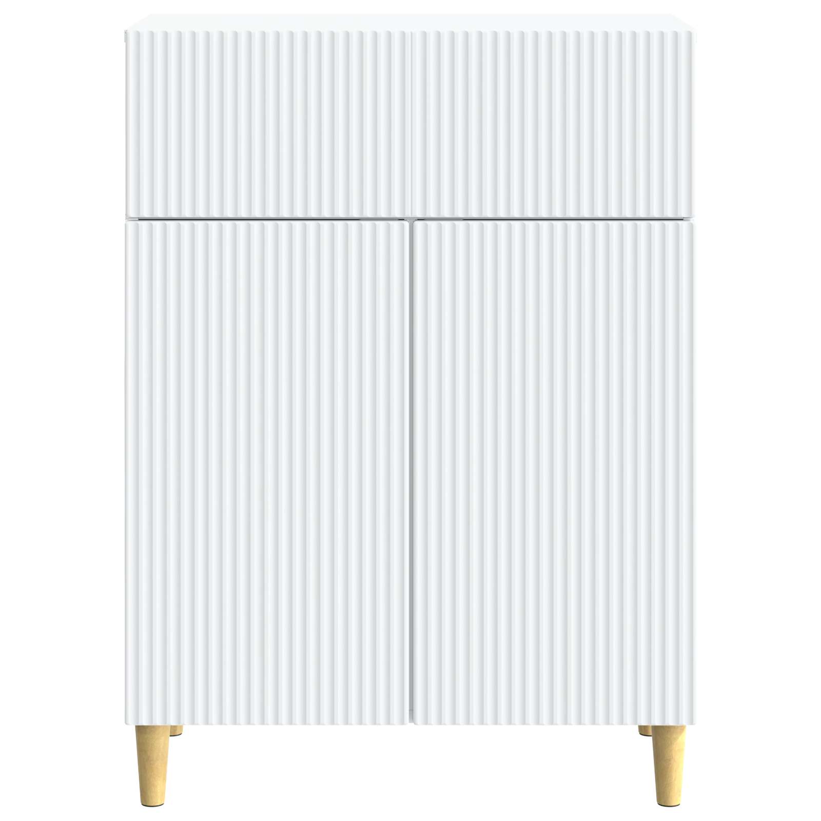 Sideboard with Drawer White 66 x 34.5 x 90 cm Engineered Wood