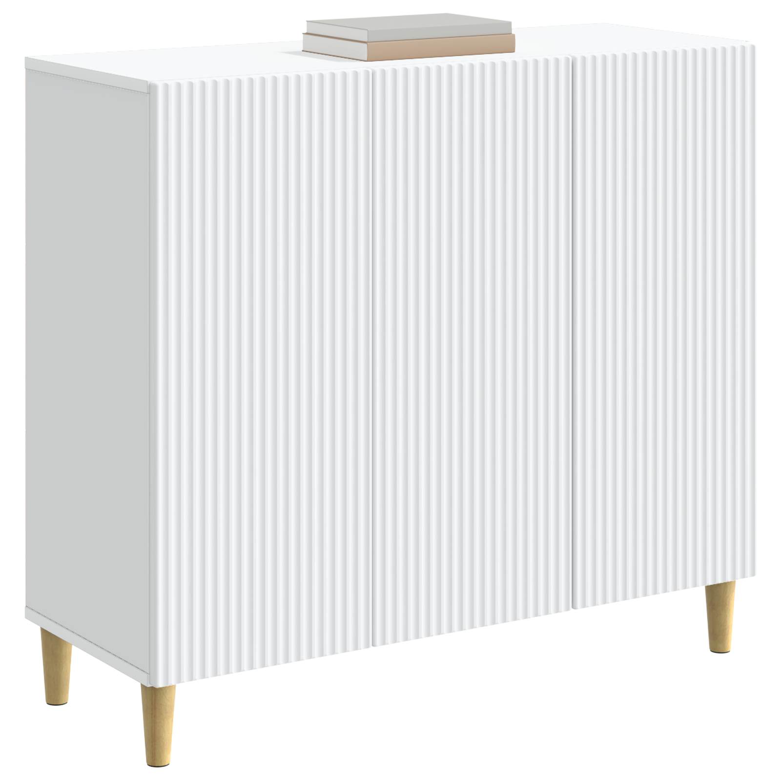 Sideboard White 89 x 34.5 x 80 cm Engineered Wood