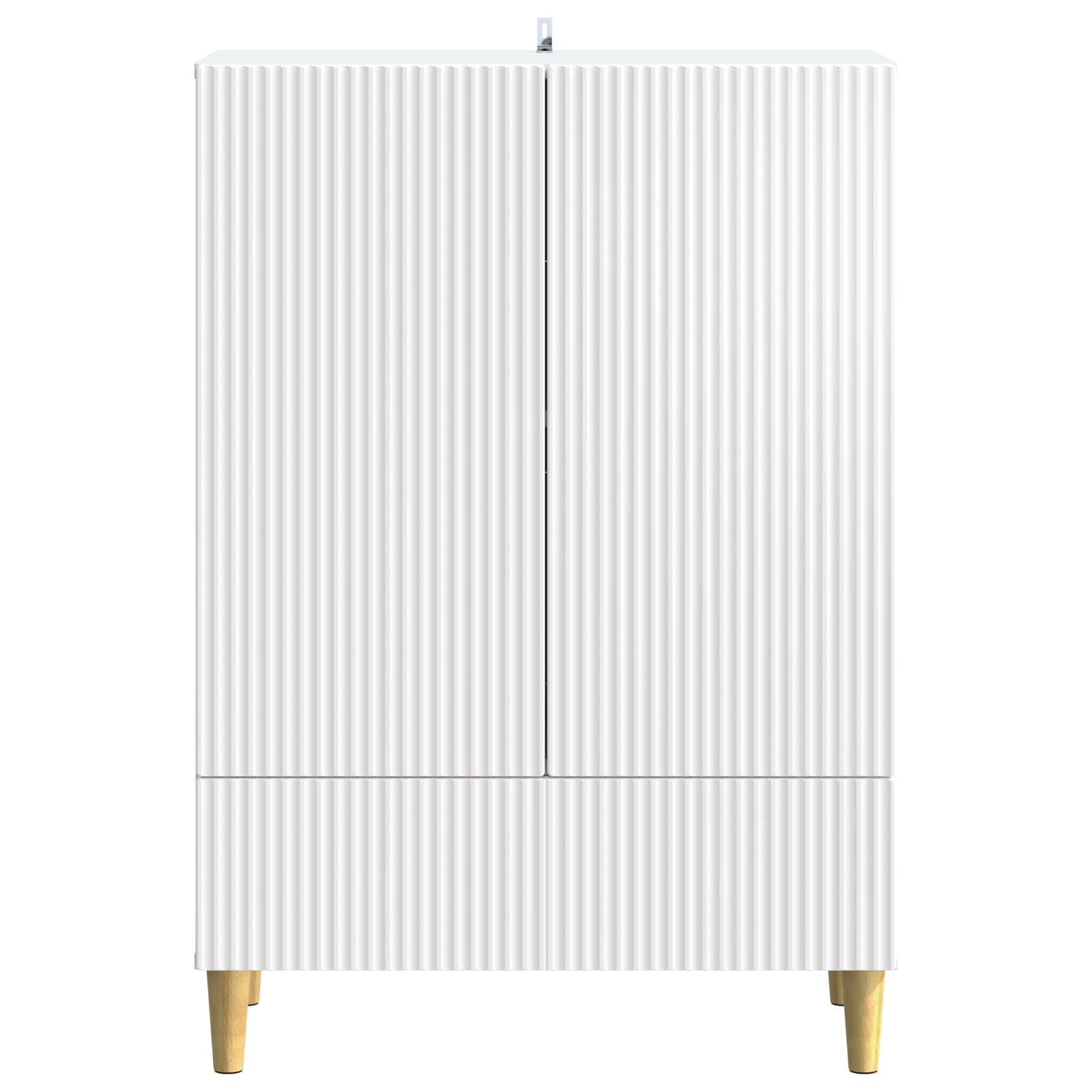 Sideboard with Drawer White 66 x 34.5 x 95 cm Engineered Wood
