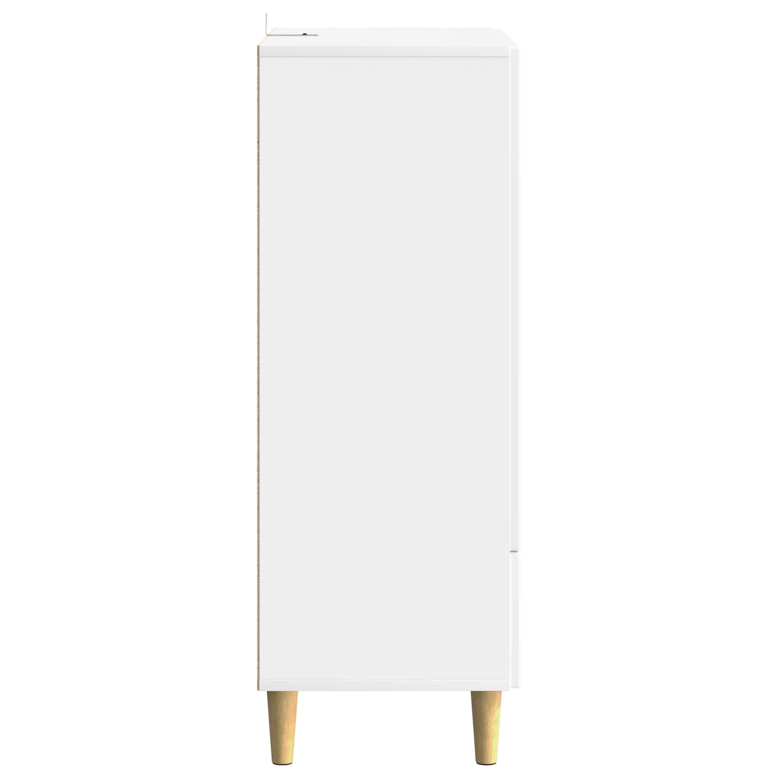 Sideboard with Drawer White 66 x 34.5 x 95 cm Engineered Wood