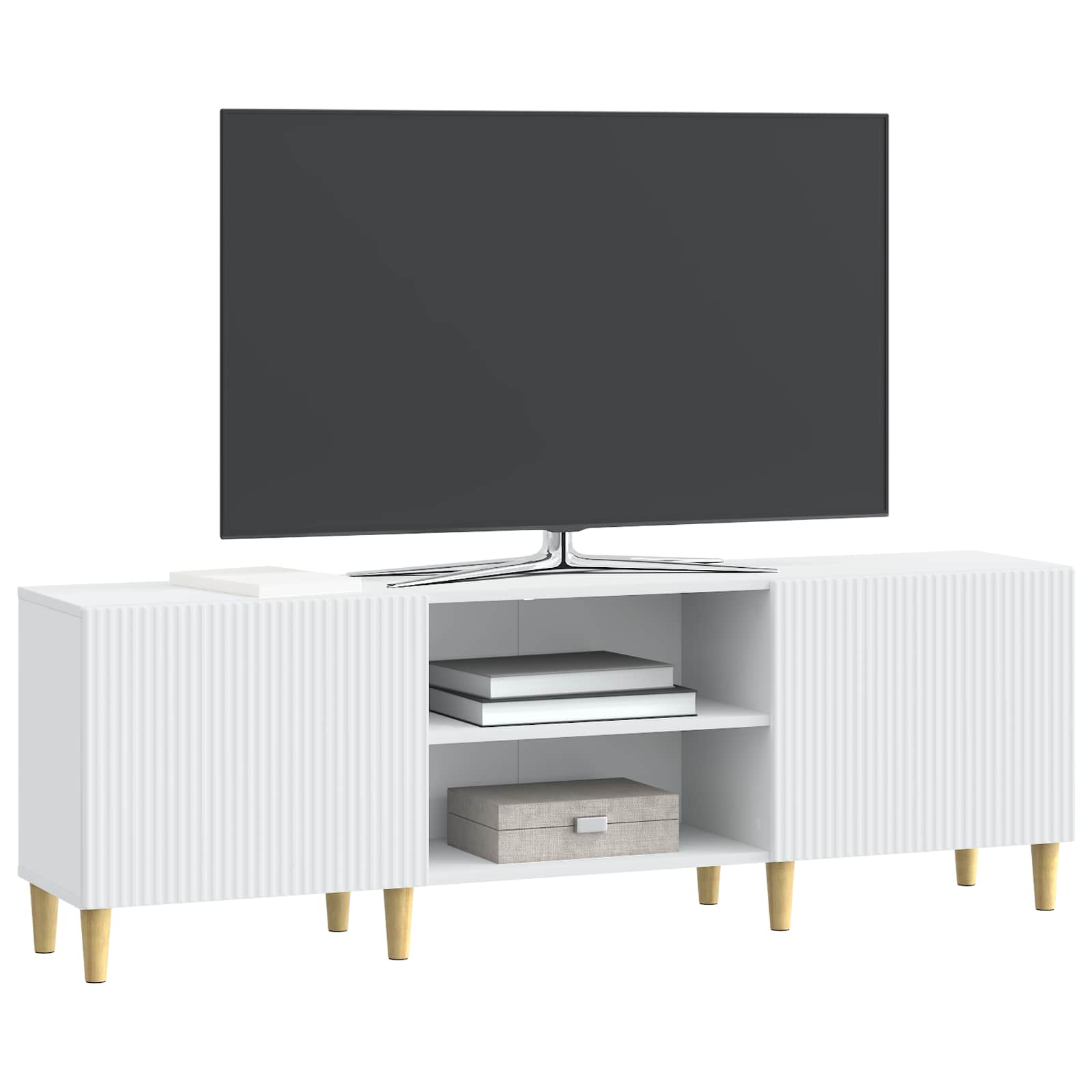 TV Cabinet White 150 x 31 x 50 cm Engineered Wood