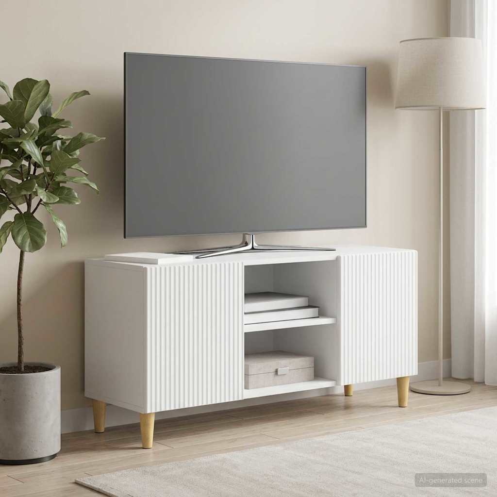 TV Cabinet White 102 x 34.5 x 50 cm Engineered Wood