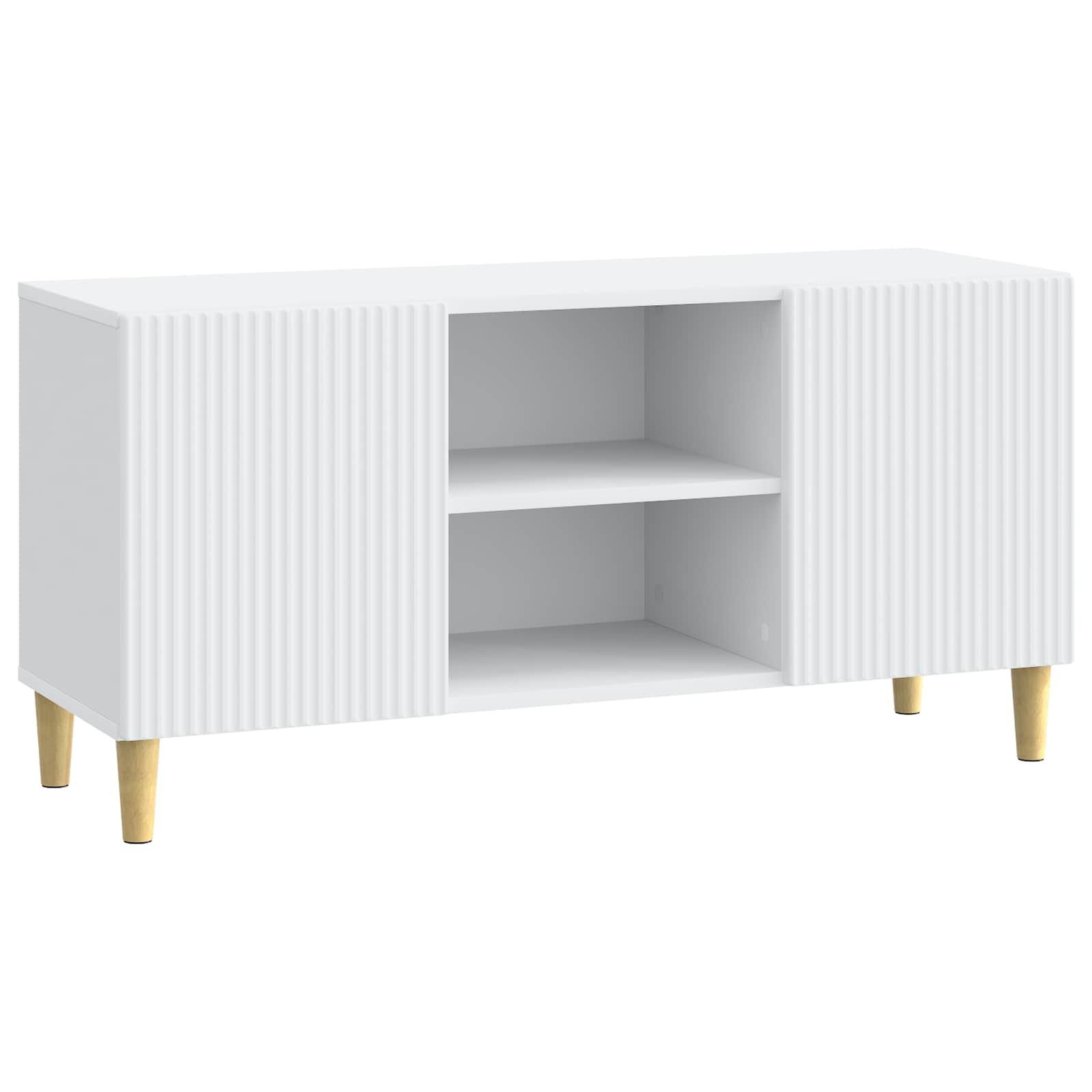TV Cabinet White 102 x 34.5 x 50 cm Engineered Wood