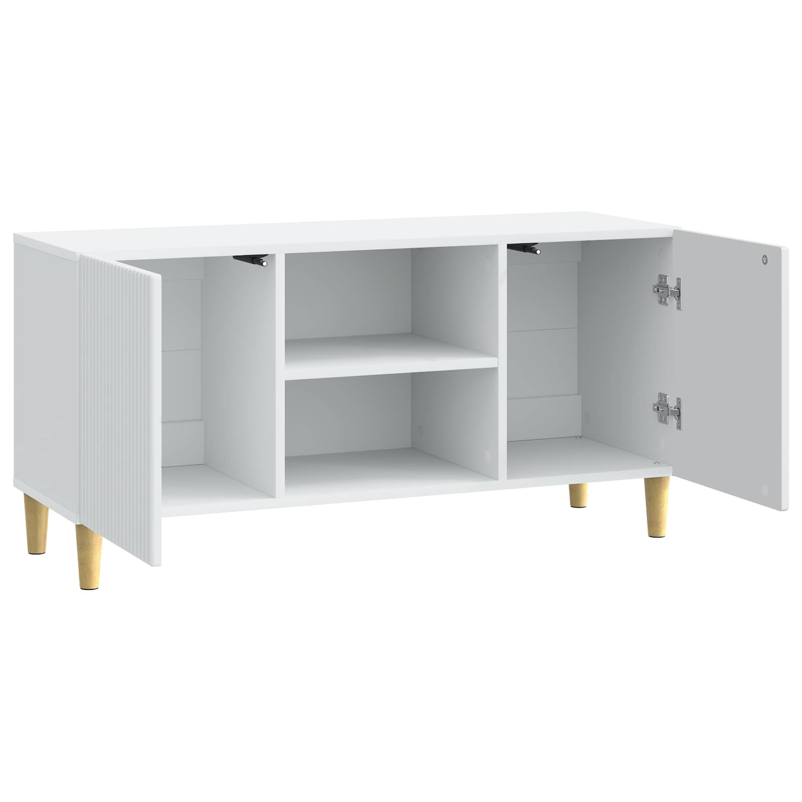 TV Cabinet White 102 x 34.5 x 50 cm Engineered Wood