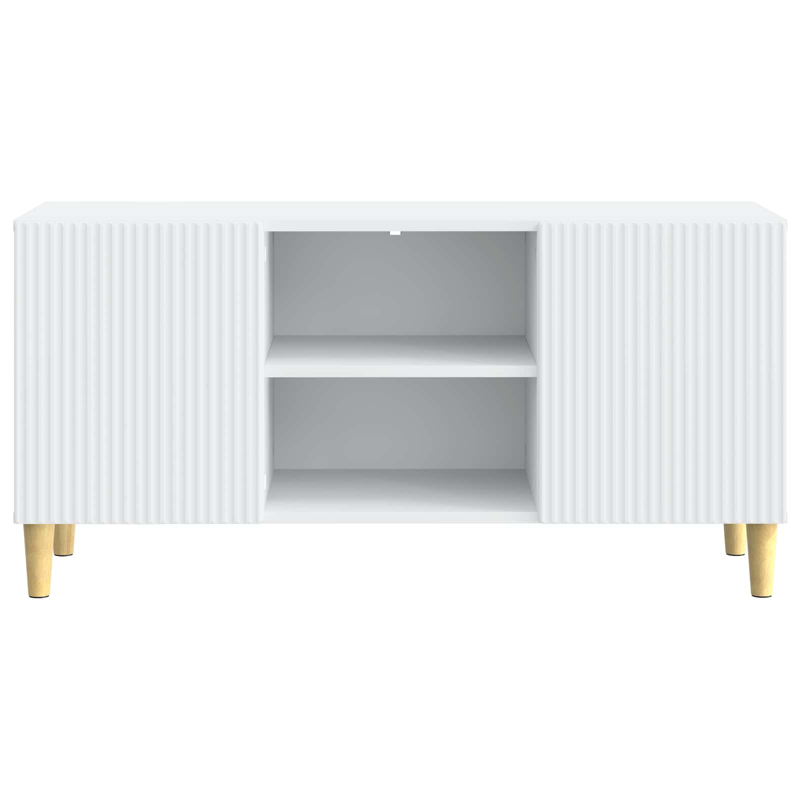 TV Cabinet White 102 x 34.5 x 50 cm Engineered Wood