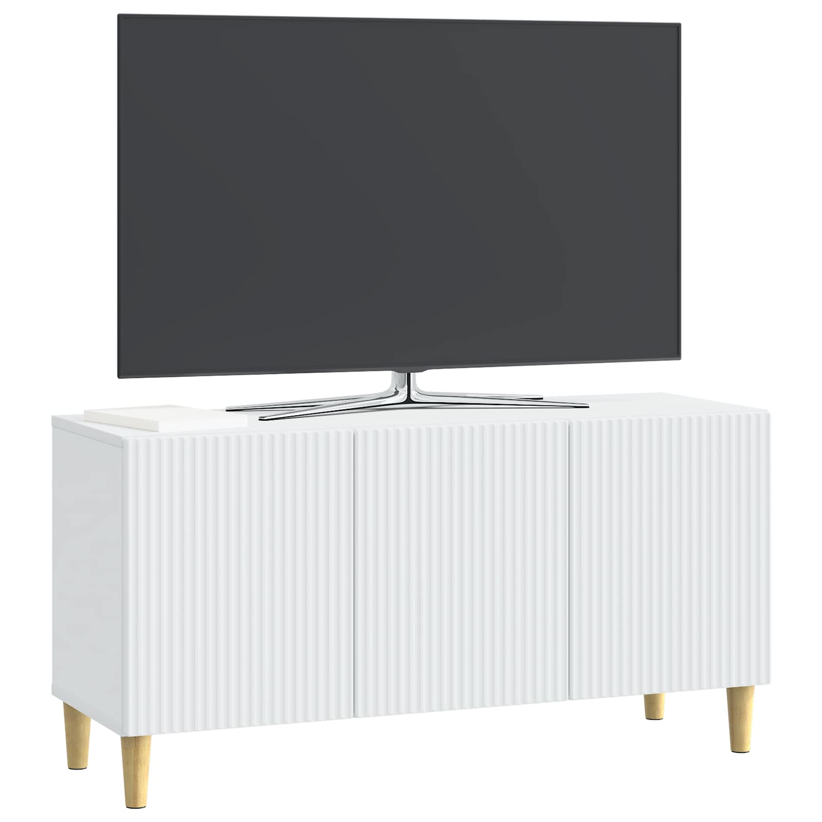 TV Cabinet White 99 x 34.5 x 50 cm Engineered Wood
