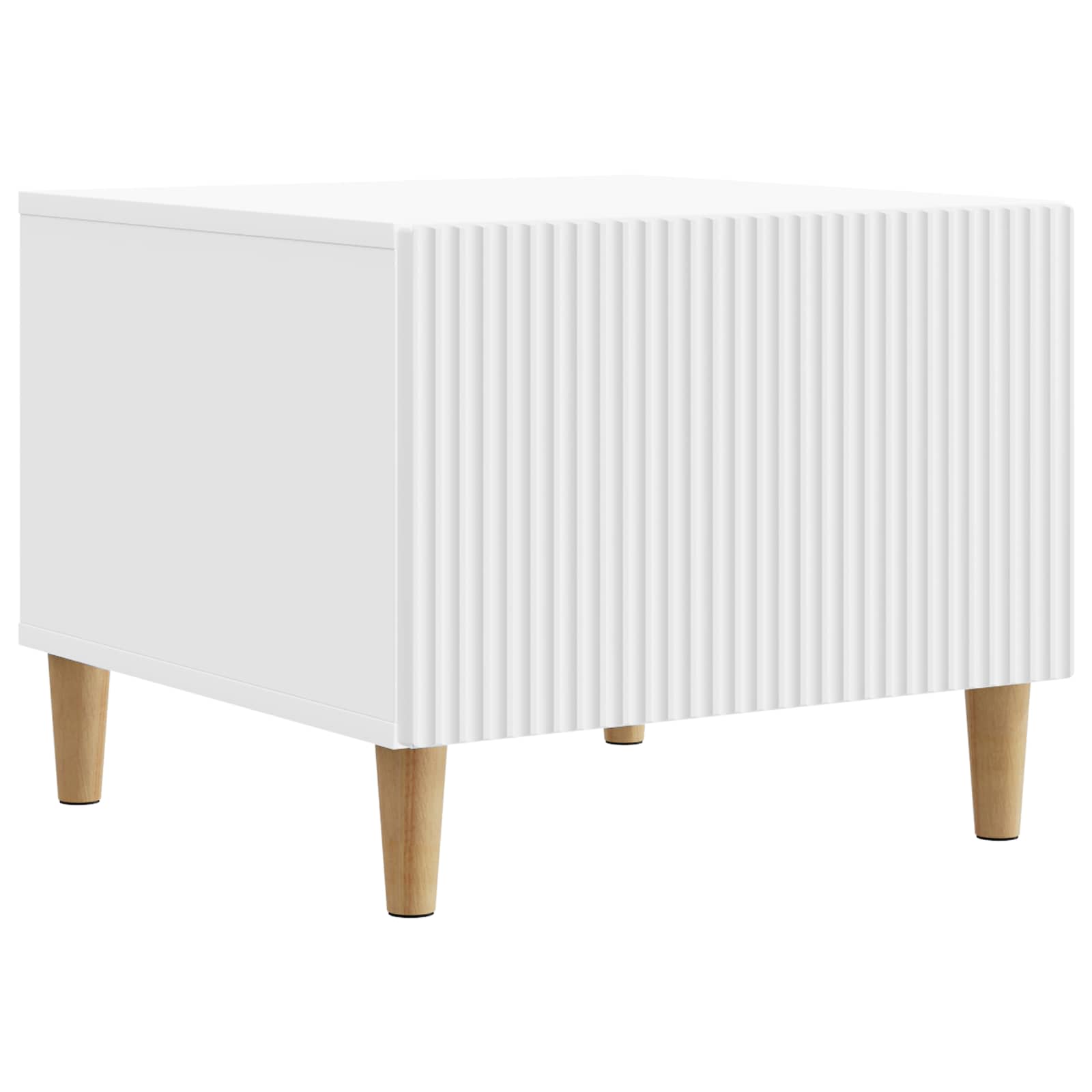 Coffee Table with Drawer White 49 x 50 x 40 cm Engineered Wood