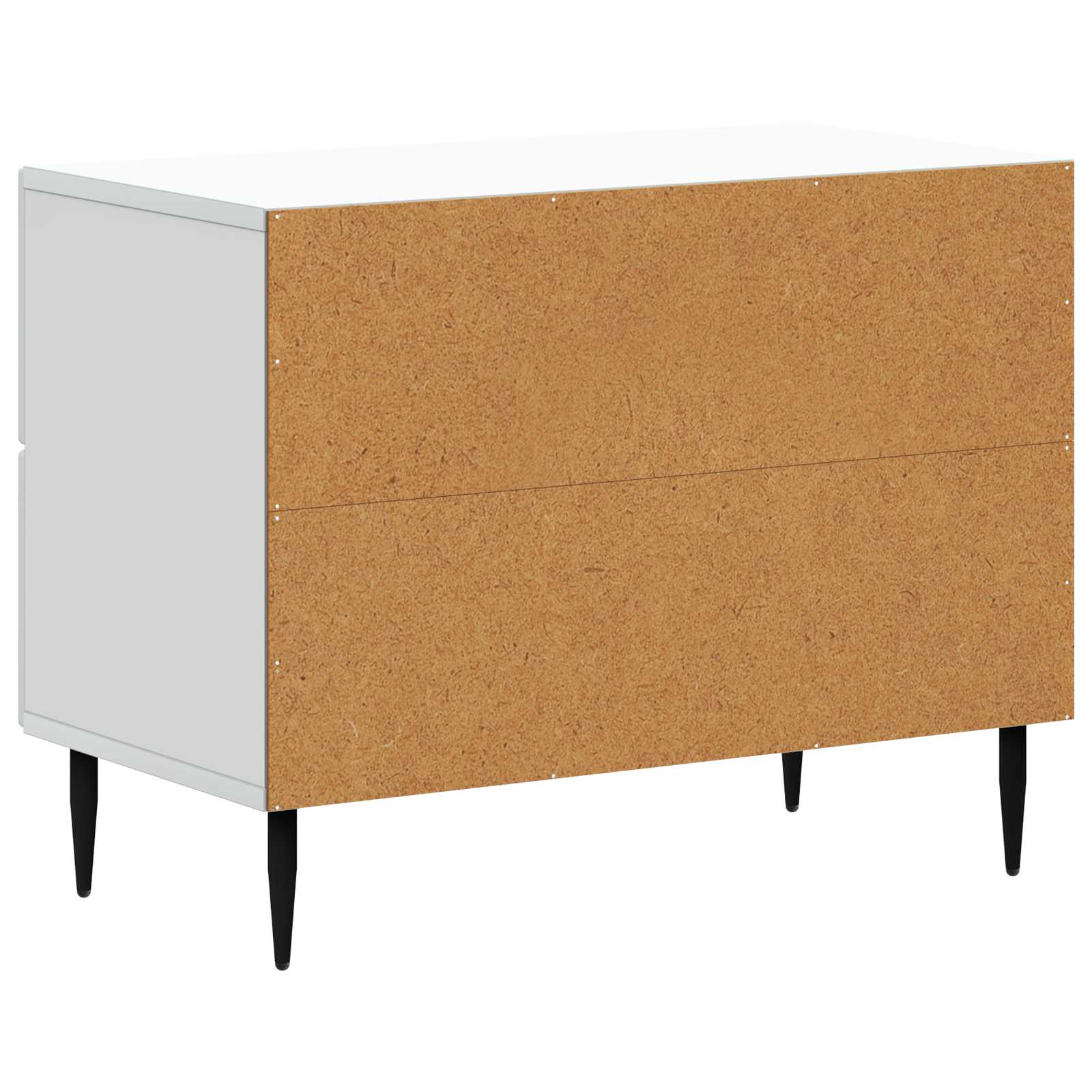 Bedside Cabinet White 62 x 34.5 x 47.5 cm Engineered Wood