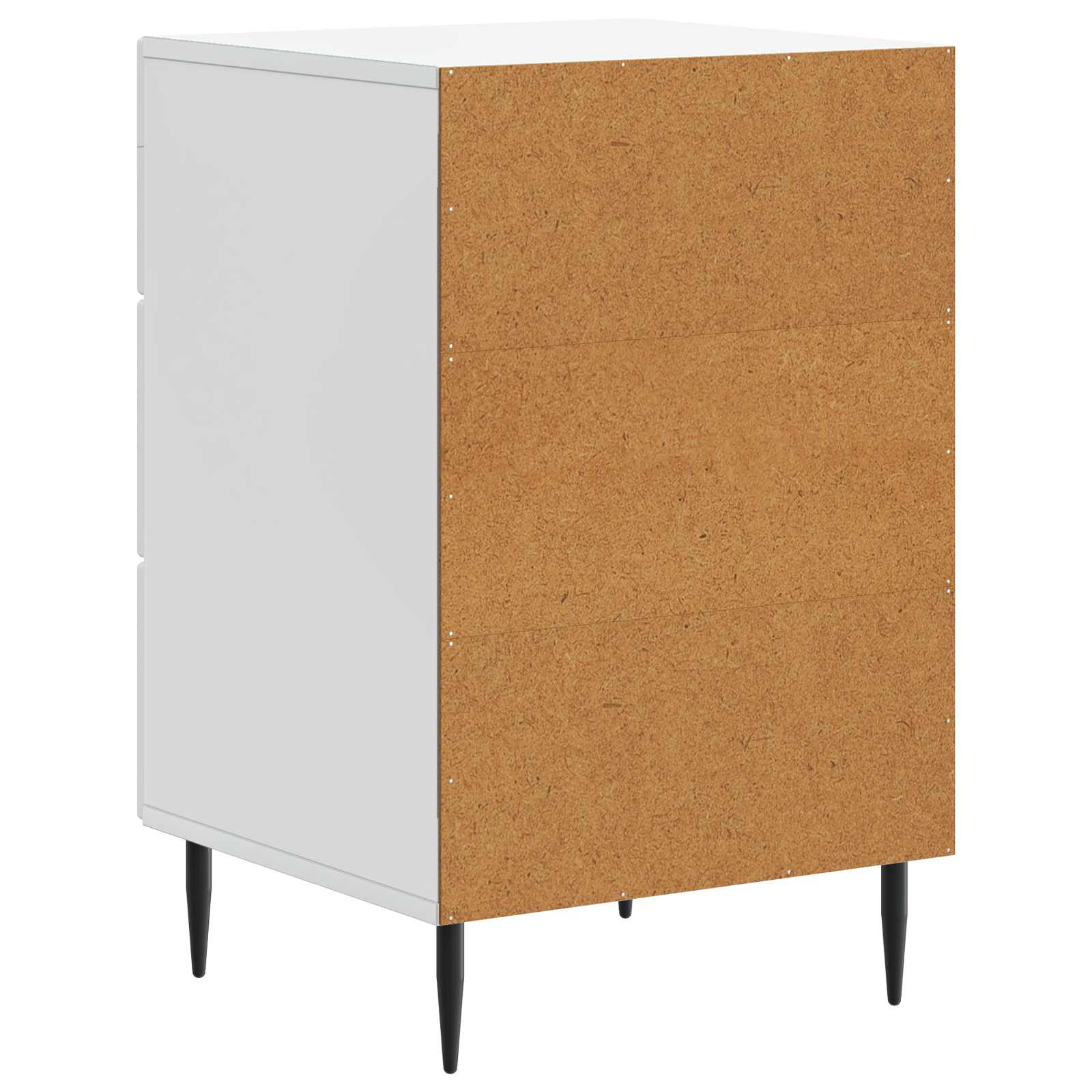 Bedside Cabinet White 43 x 41 x 66.5 cm Engineered Wood