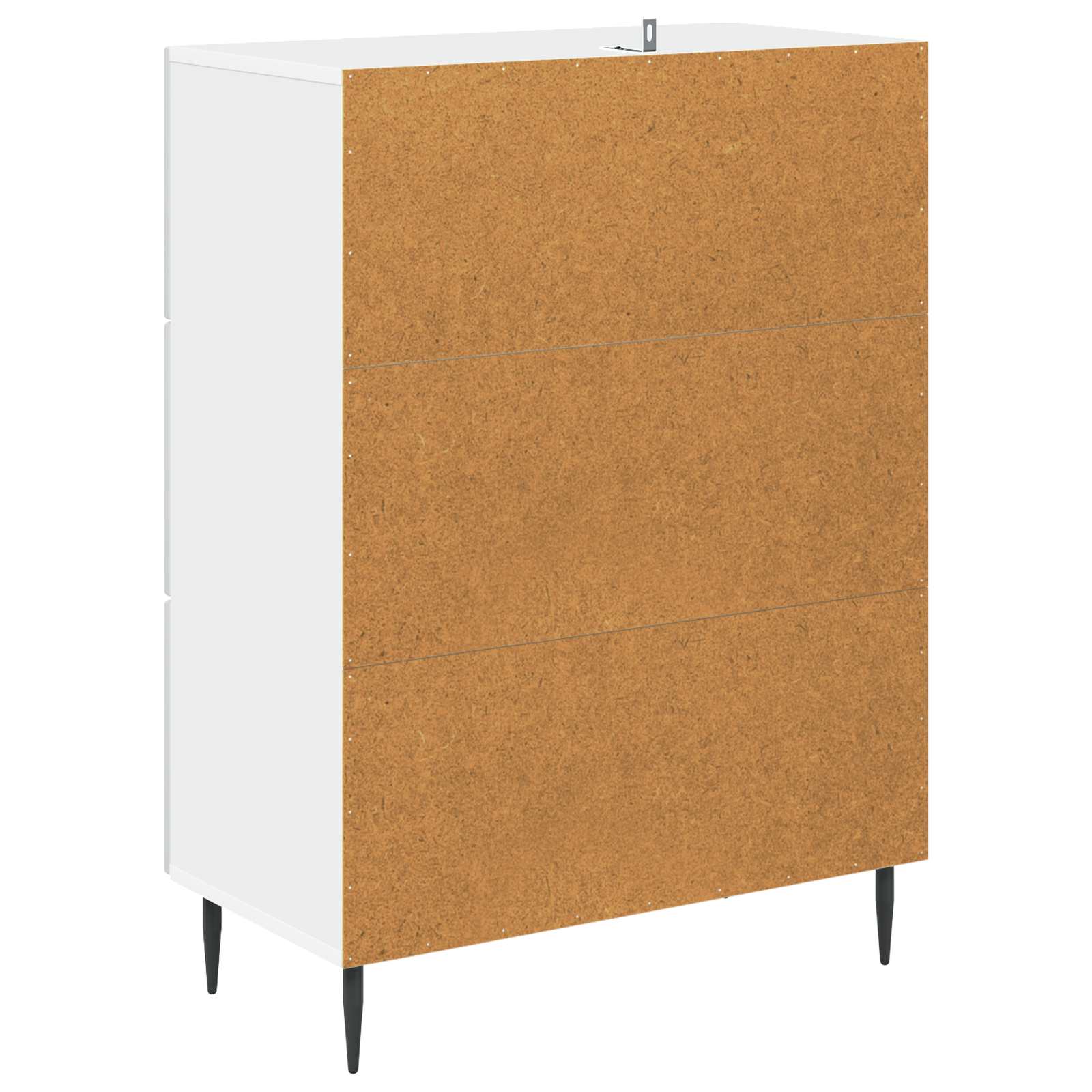 Drawer Cabinet White 66 x 34.5 x 89.5 cm Engineered Wood