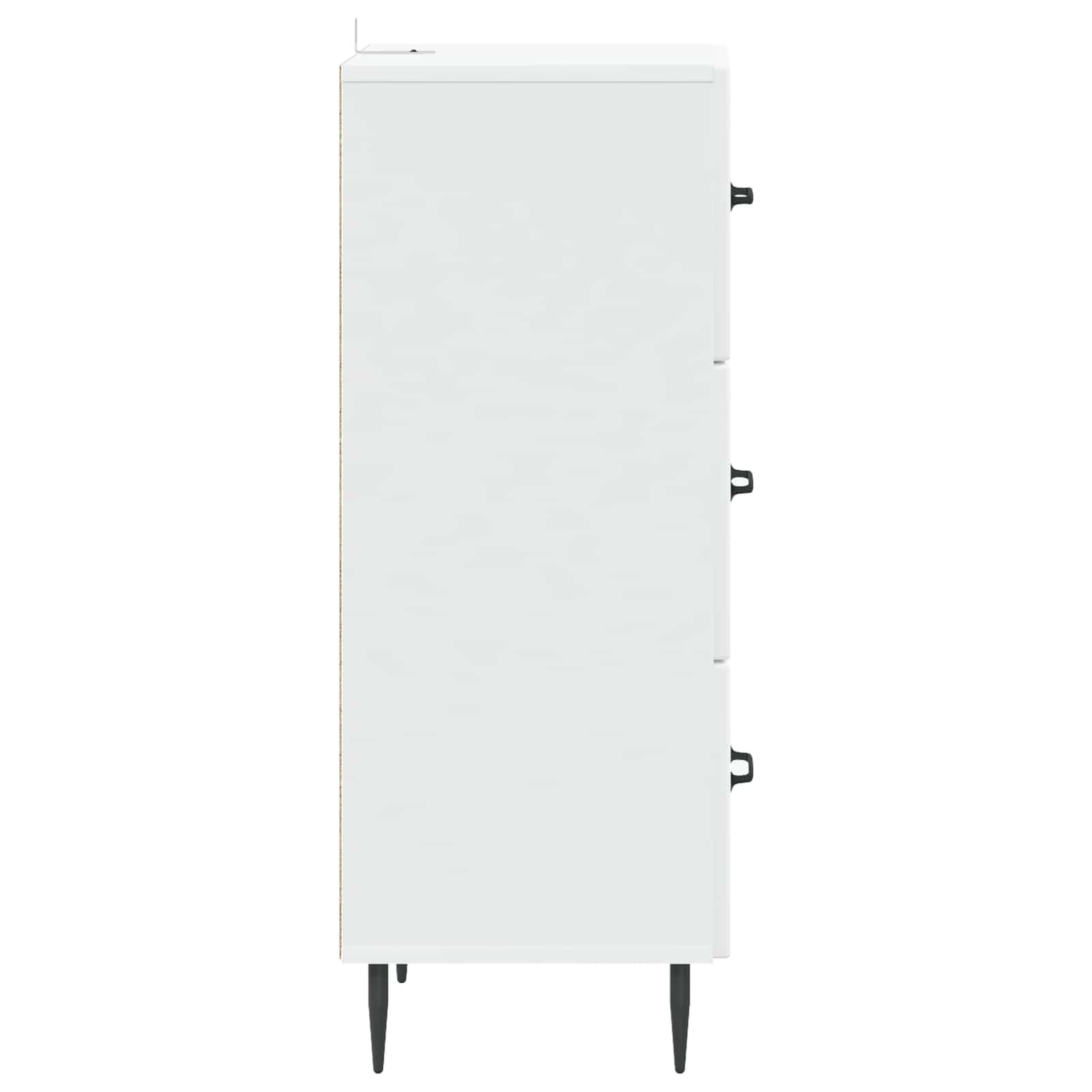 Drawer Cabinet White 33 x 34.5 x 89.5 cm Engineered Wood
