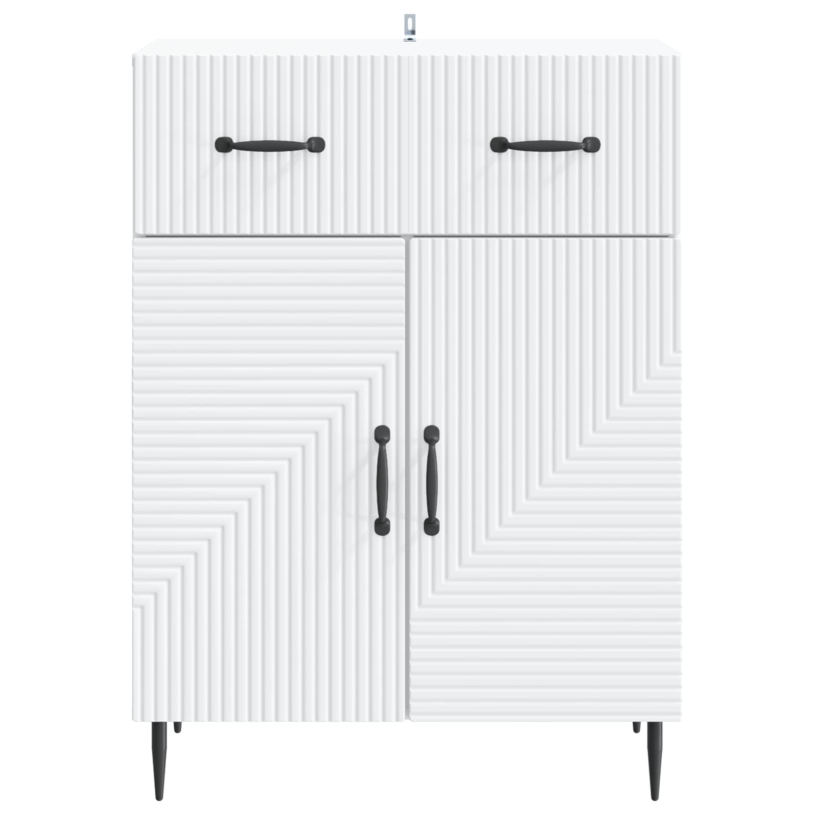 Sideboard White 66 x 34.5 x 89.5 cm Engineered Wood