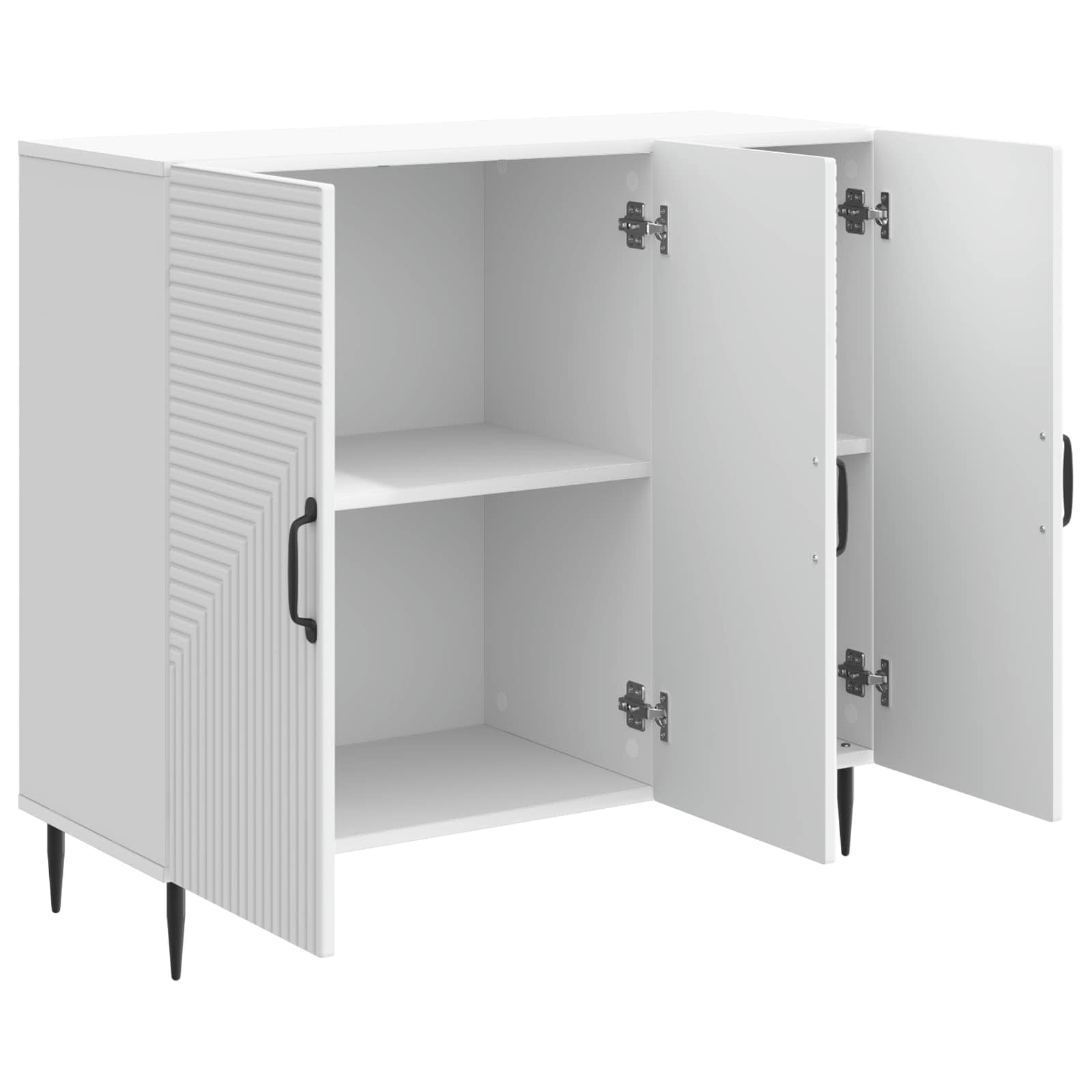 Sideboard White 89 x 34.5 x 80 cm Engineered Wood