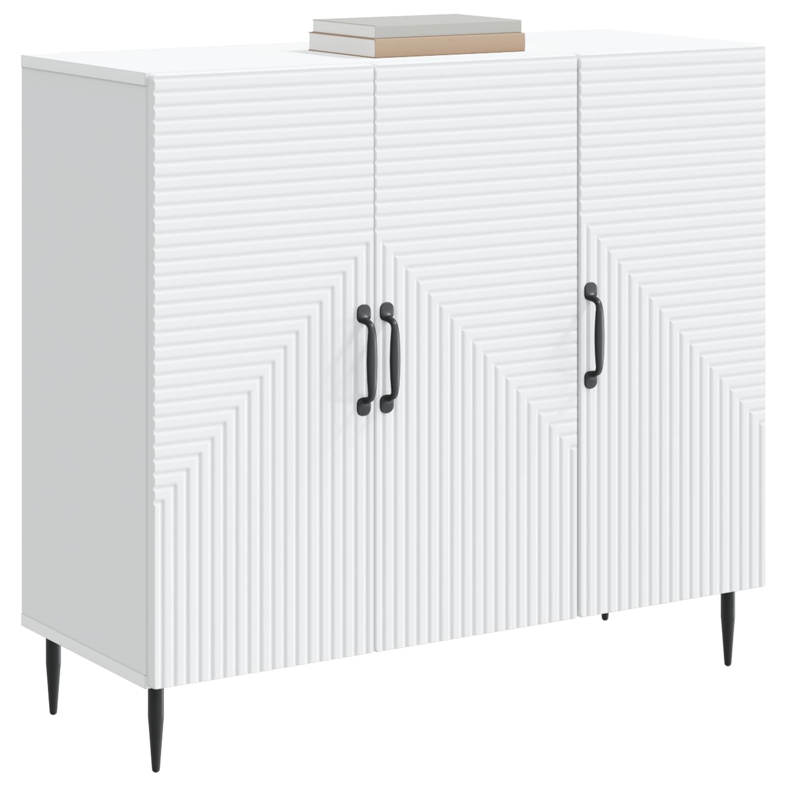 Sideboard White 89 x 34.5 x 80 cm Engineered Wood