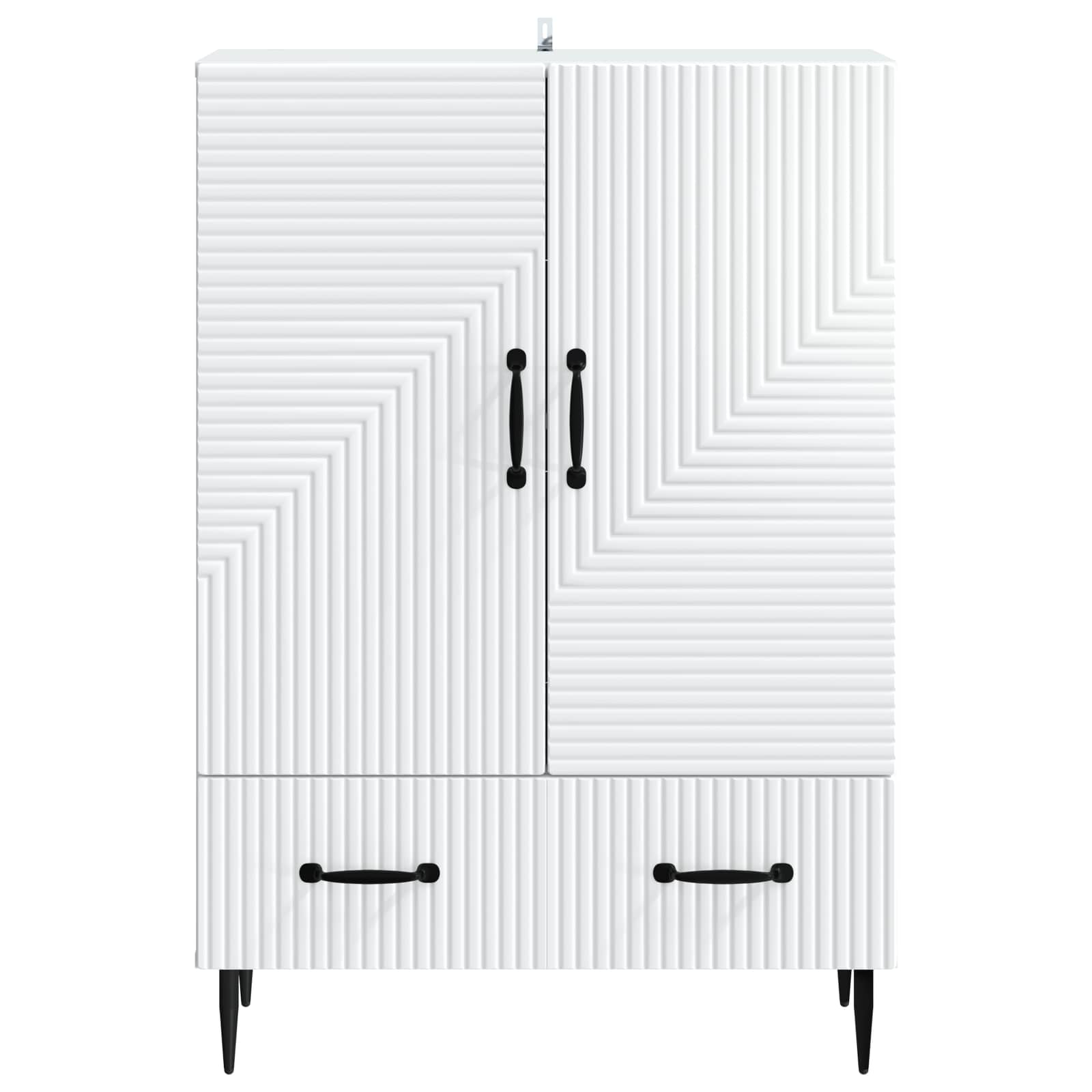 Sideboard White 66 x 34.5 x 95 cm Engineered Wood