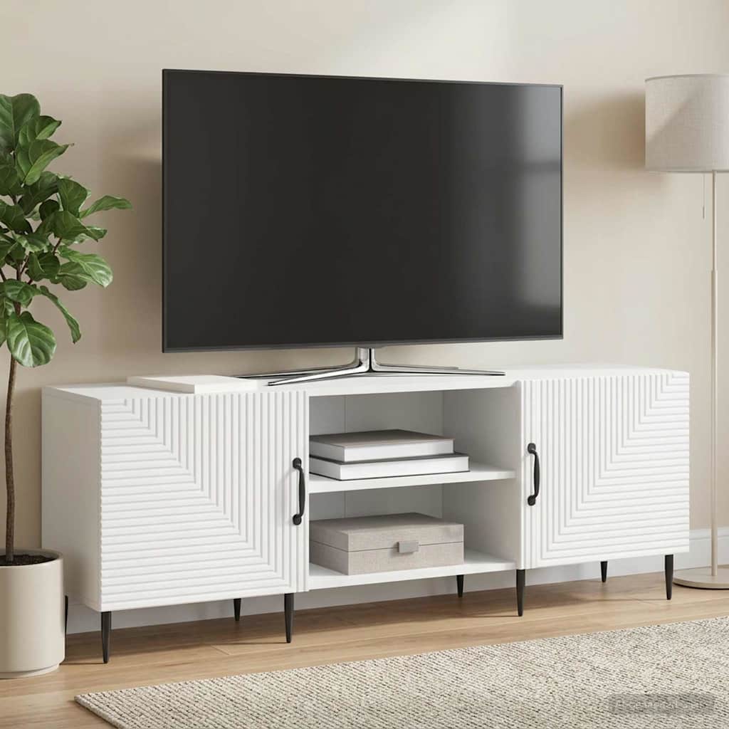 TV Cabinet 150 x 31 x 50 cm White Engineered Wood