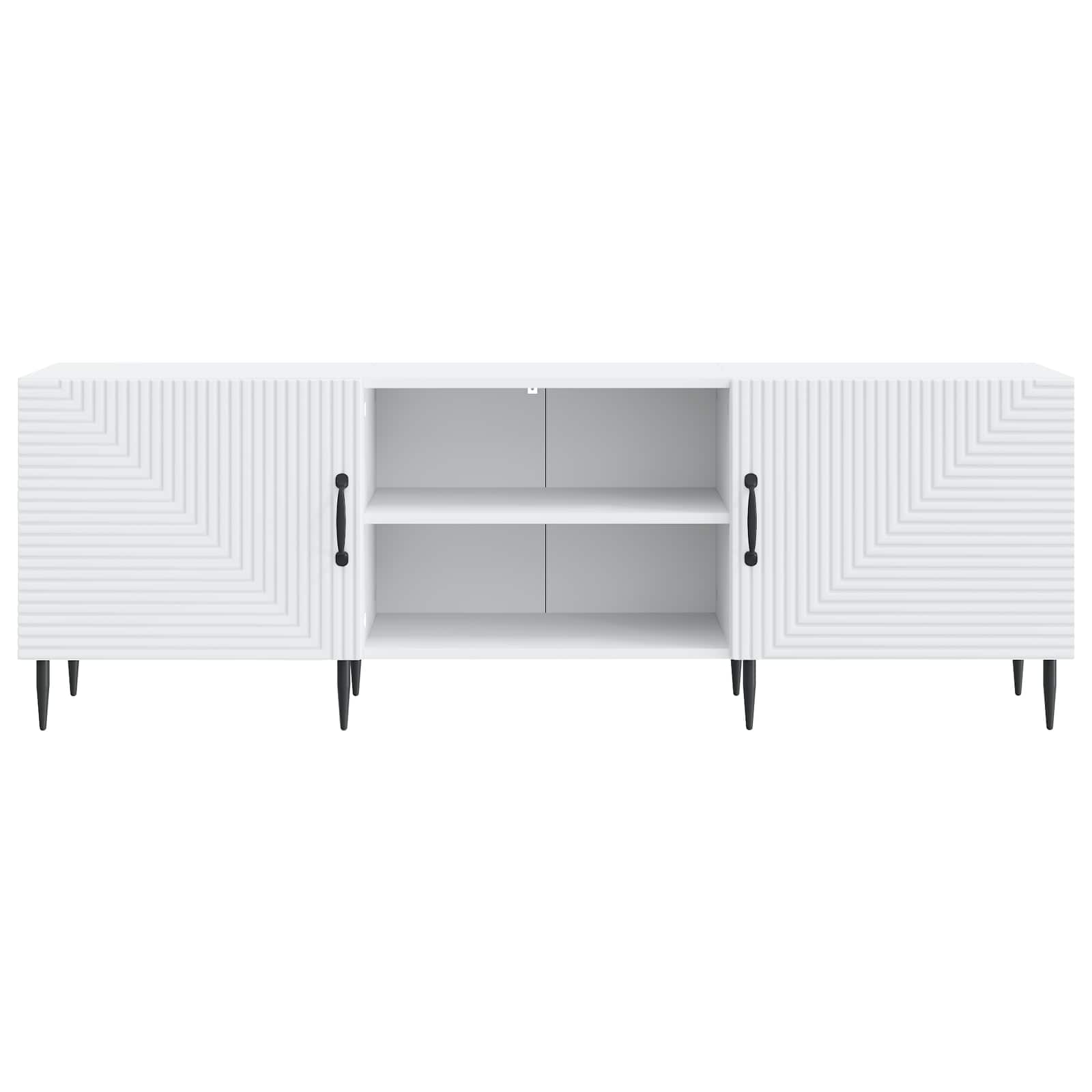 TV Cabinet 150 x 31 x 50 cm White Engineered Wood