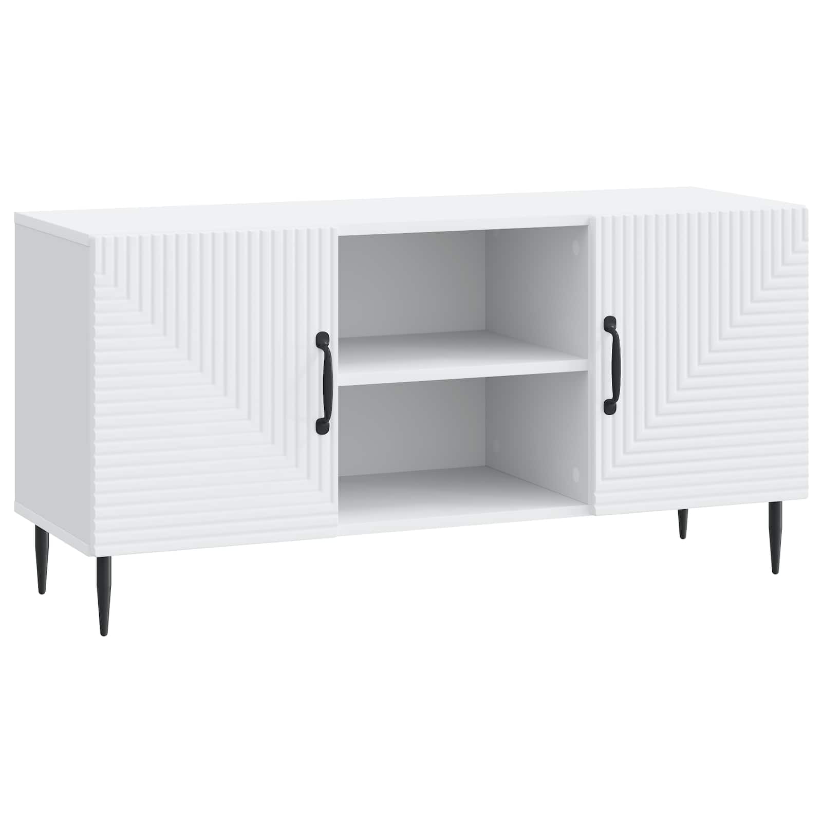TV Cabinet White 102 x 34.5 x 50 cm Engineered Wood