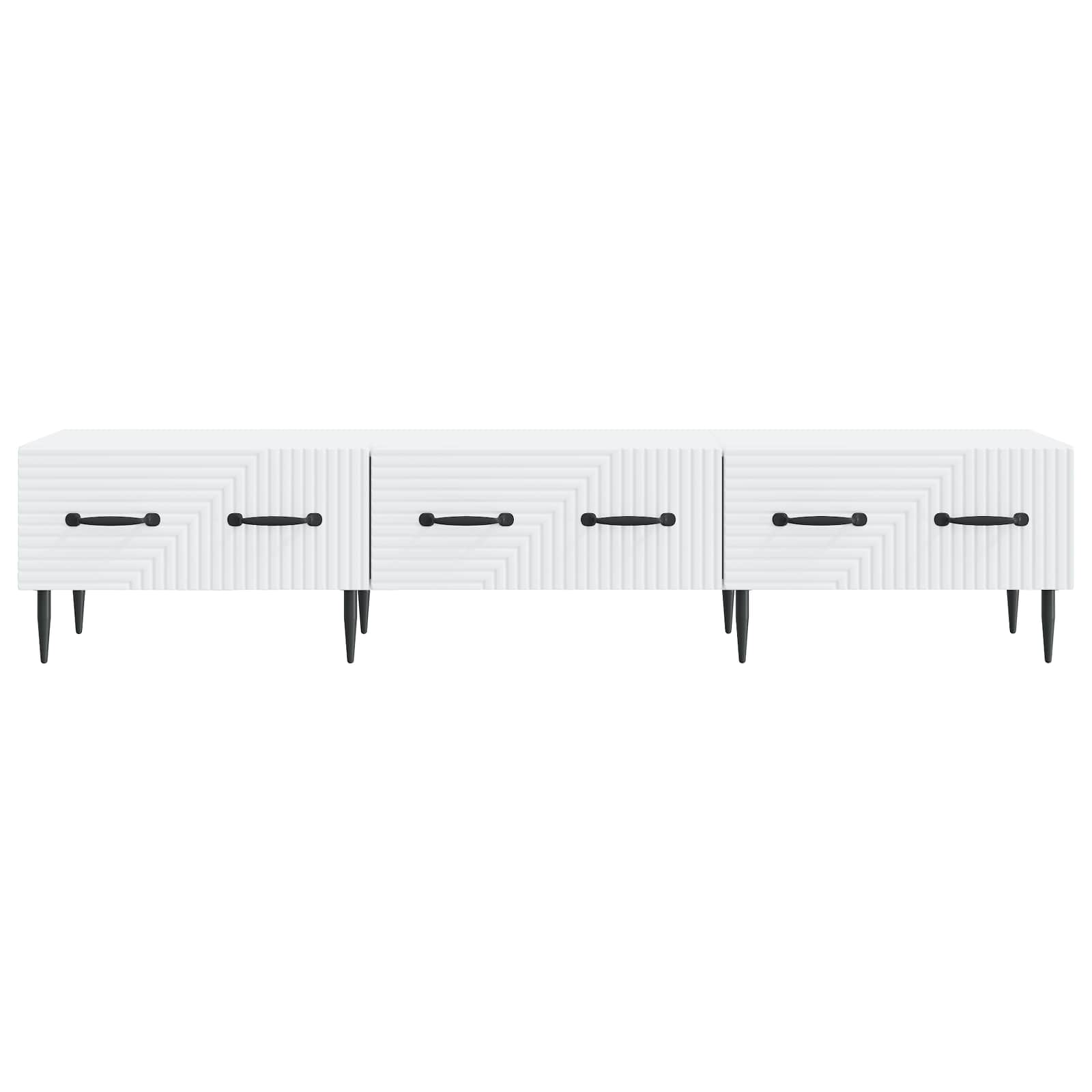 TV Cabinet with Drawer White 147 x 34.5 x 30 cm Engineered Wood