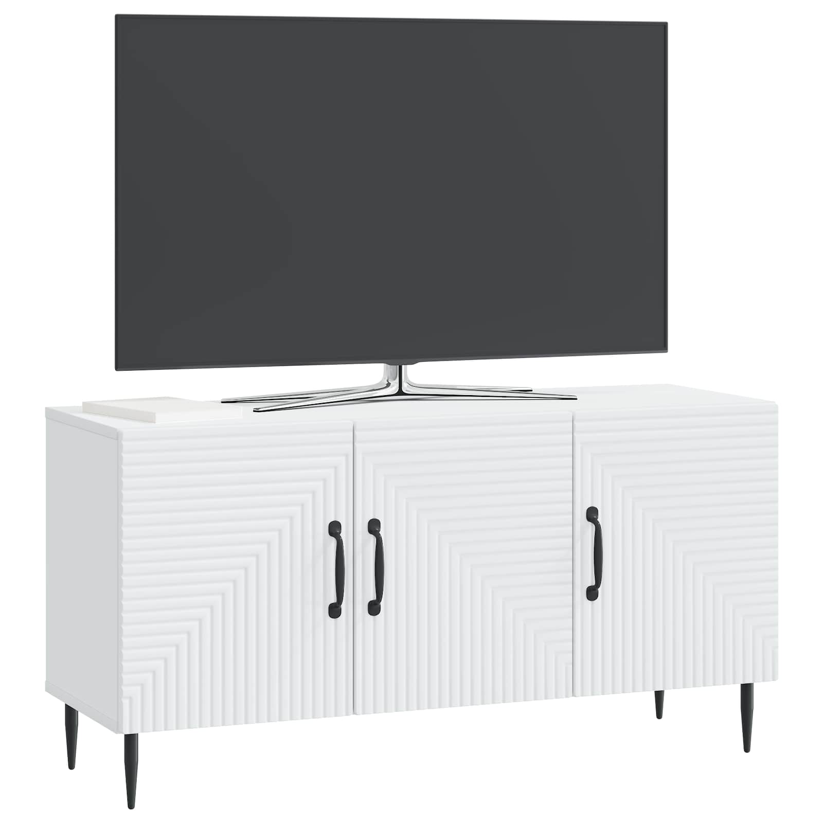 TV Cabinet White 99 x 34.5 x 50 cm Engineered Wood