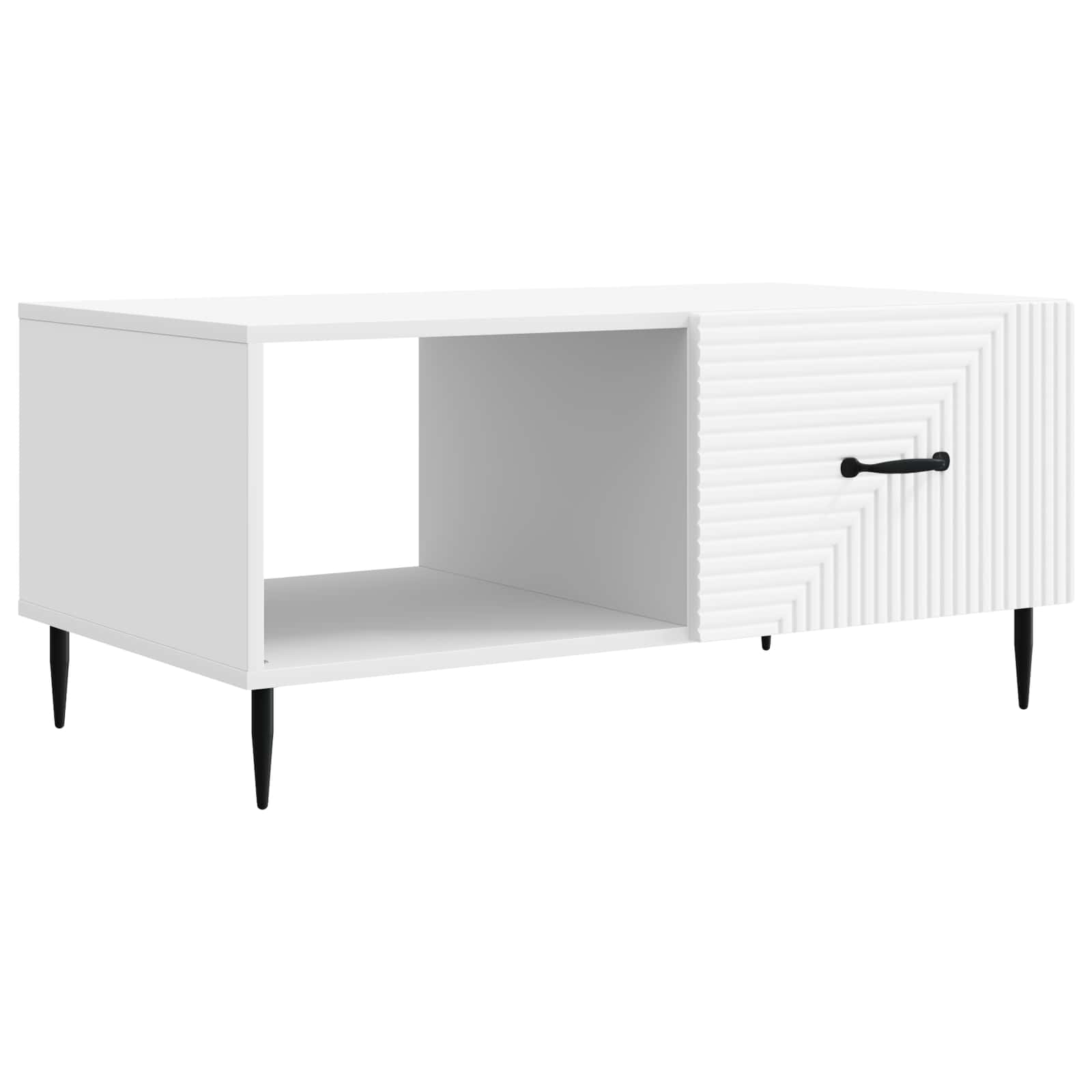 Coffee Table White 90 x 50 x 40 cm Engineered Wood