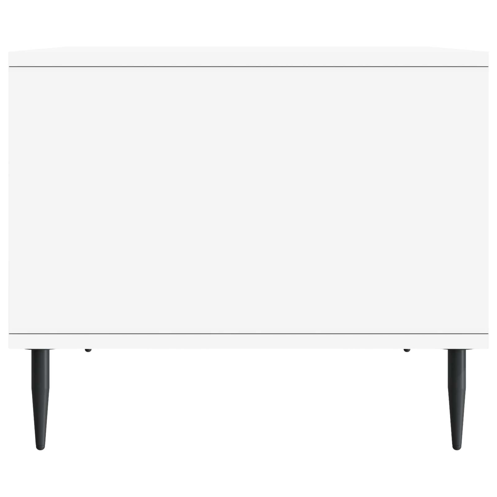 Coffee Table White 90 x 50 x 40 cm Engineered Wood