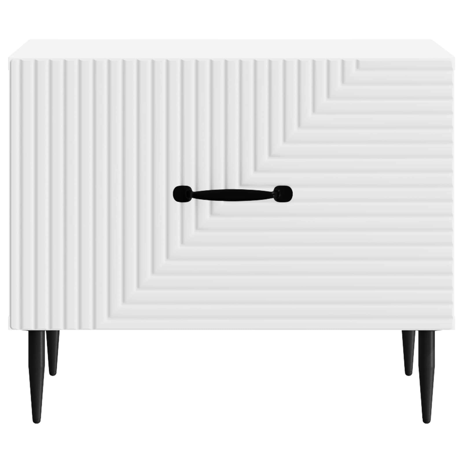 Coffee Table with Drawer White 49 x 50 x 40 cm Engineered Wood
