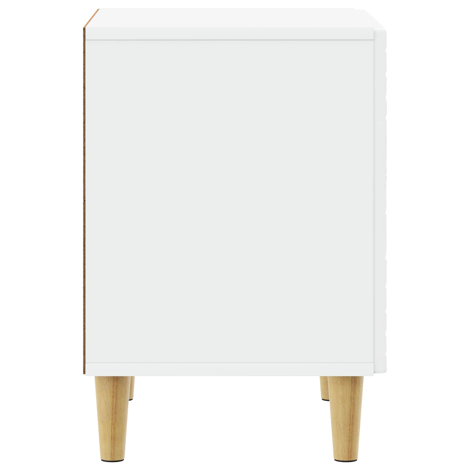 Bedside Table White 43 x 34.5 x 50 cm Engineered Wood