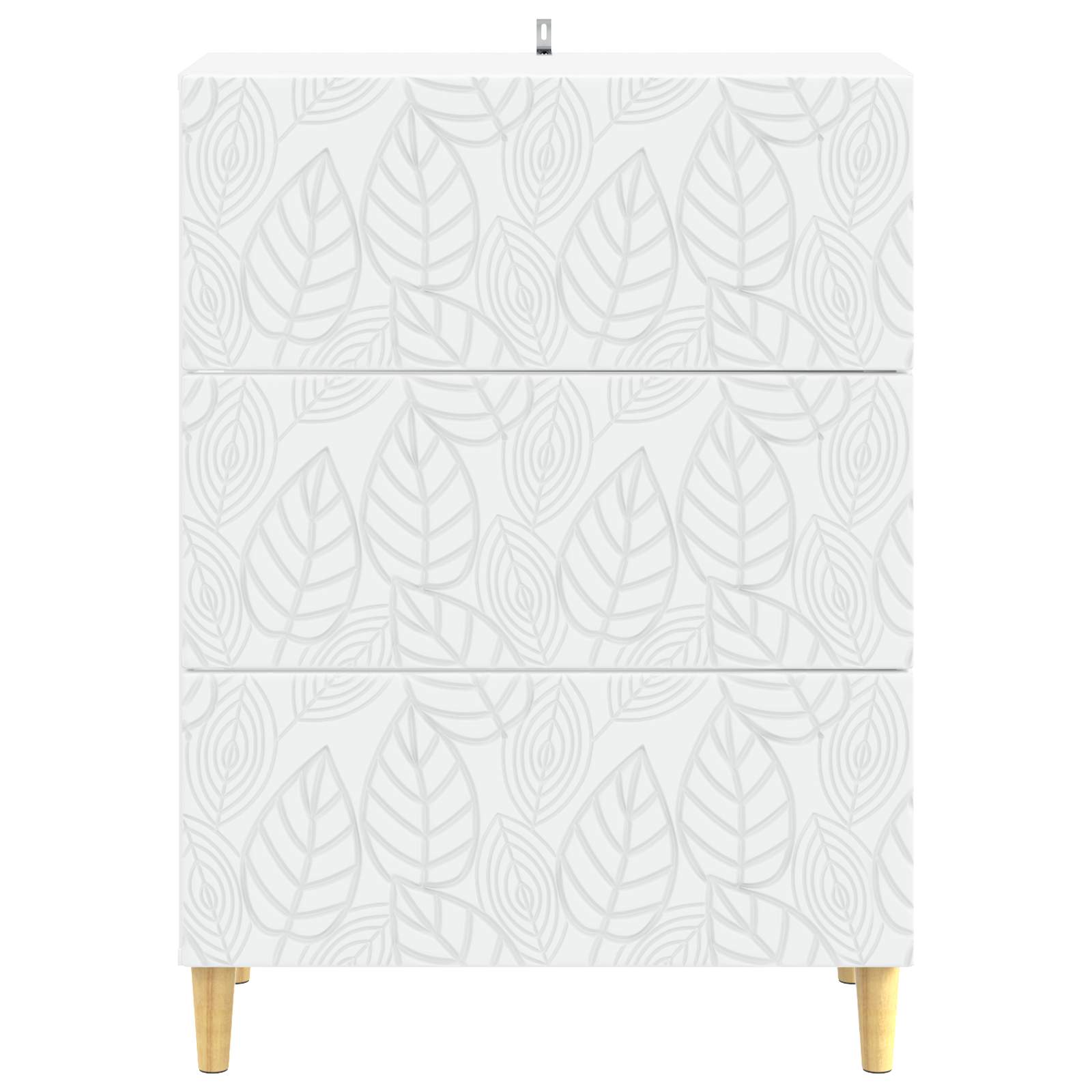 Drawer Cabinet White 66 x 34.5 x 90 cm Engineered Wood