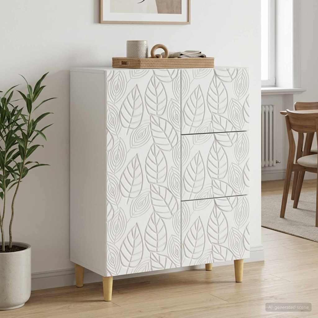 Sideboard White 66 x 34.5 x 90 cm Engineered Wood