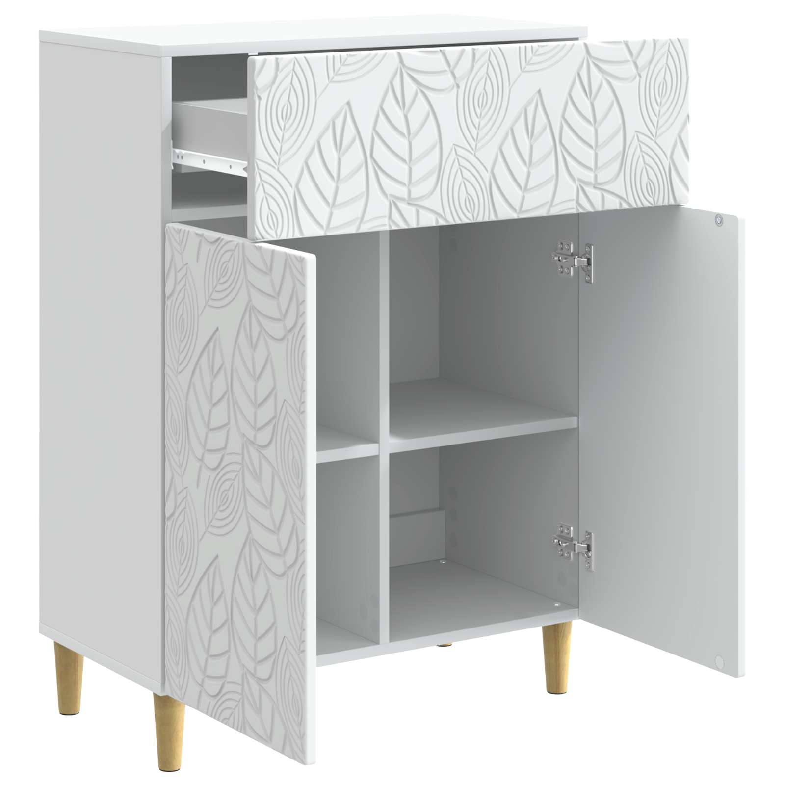Sideboard White 66 x 34.5 x 90 cm Engineered Wood
