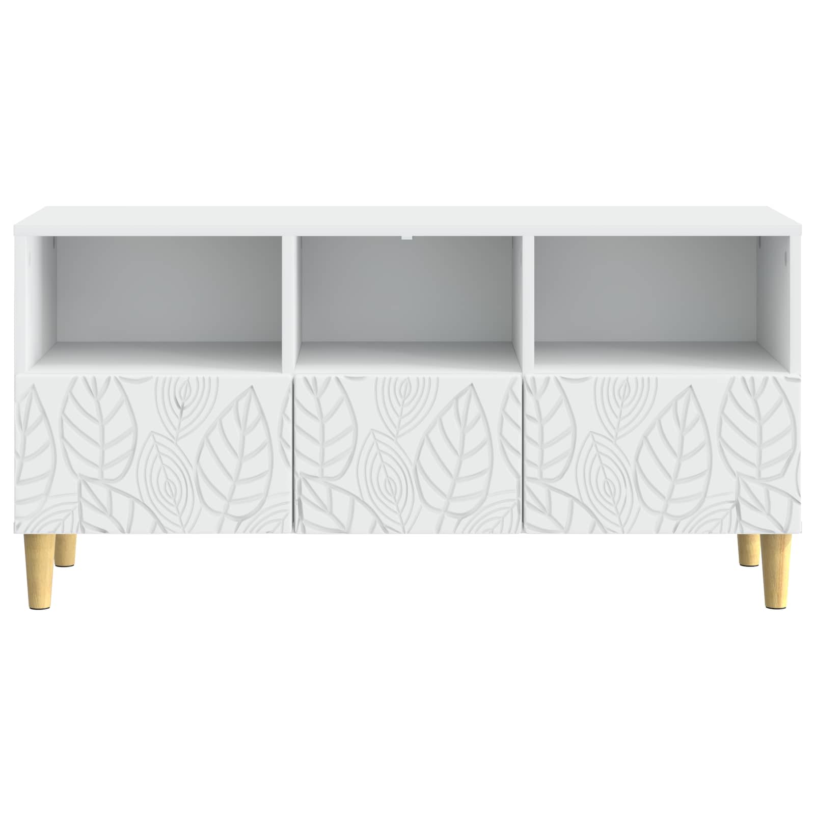 TV Cabinet 102 x 34.5 x 50 cm White Engineered Wood
