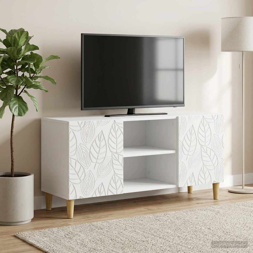TV Cabinet 102 x 34.5 x 50 cm White Engineered Wood
