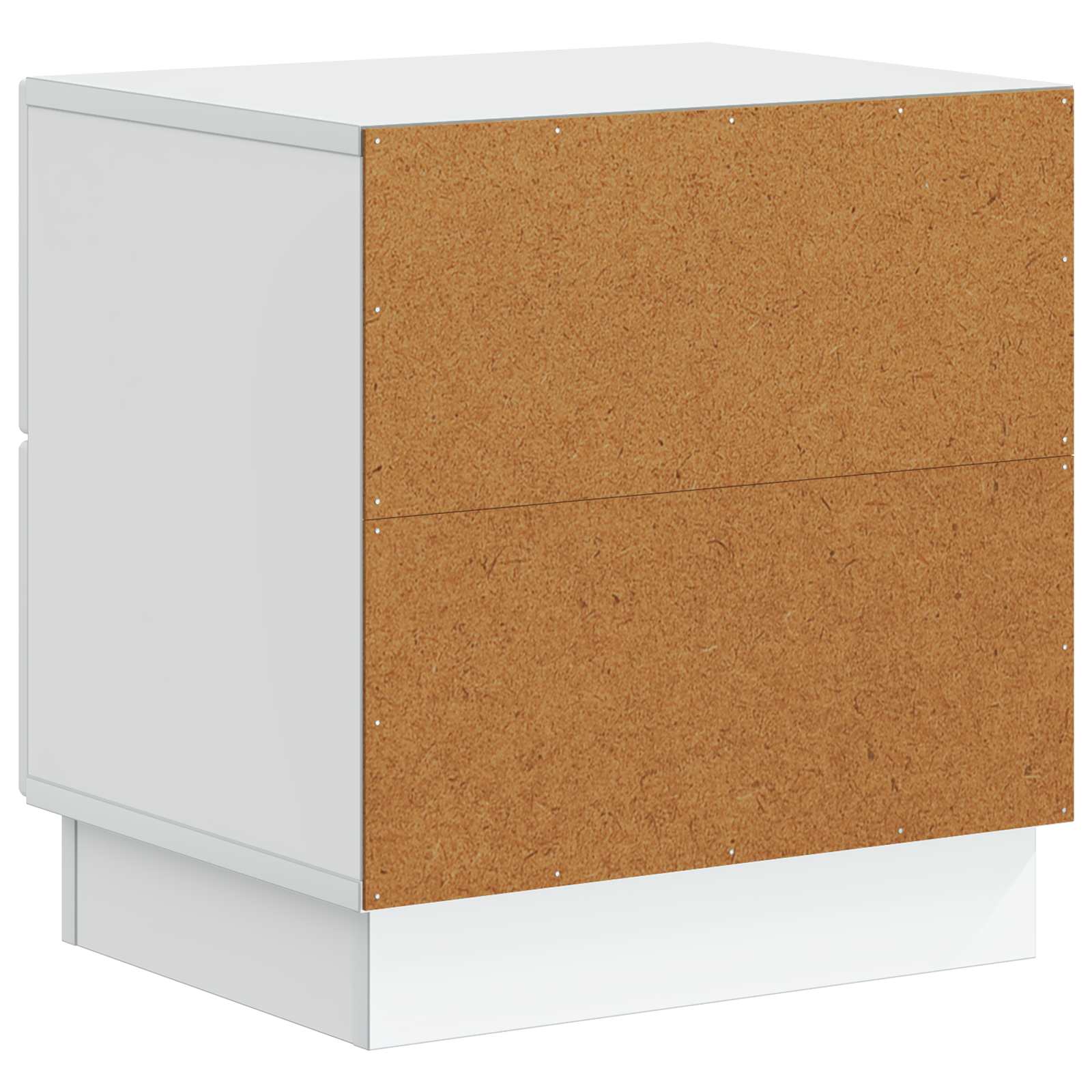 Bedside Cabinet White 43 x 34.5 x 44.5 cm Engineered Wood