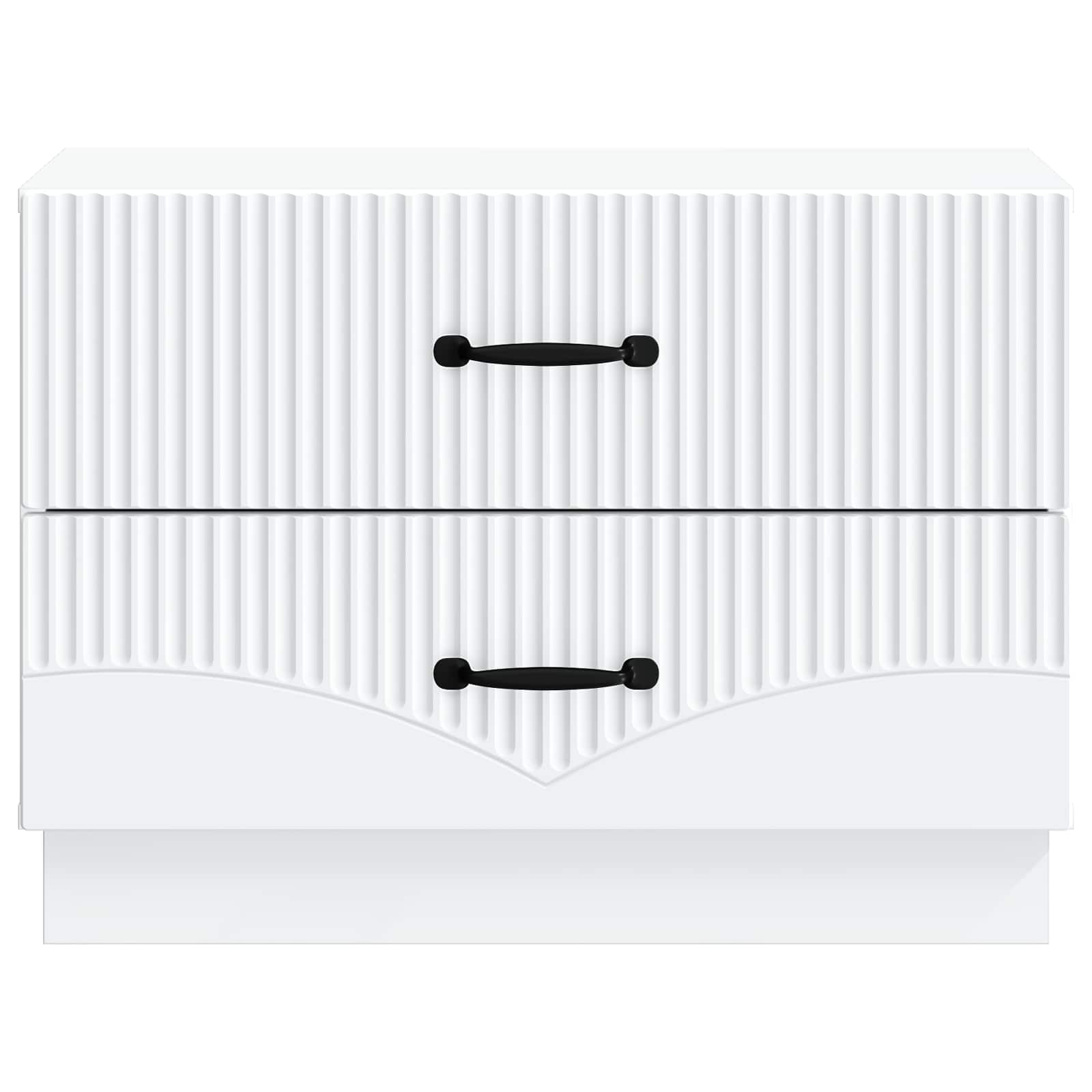 Bedside Cabinet White 62 x 34.5 x 44.5 cm Engineered Wood