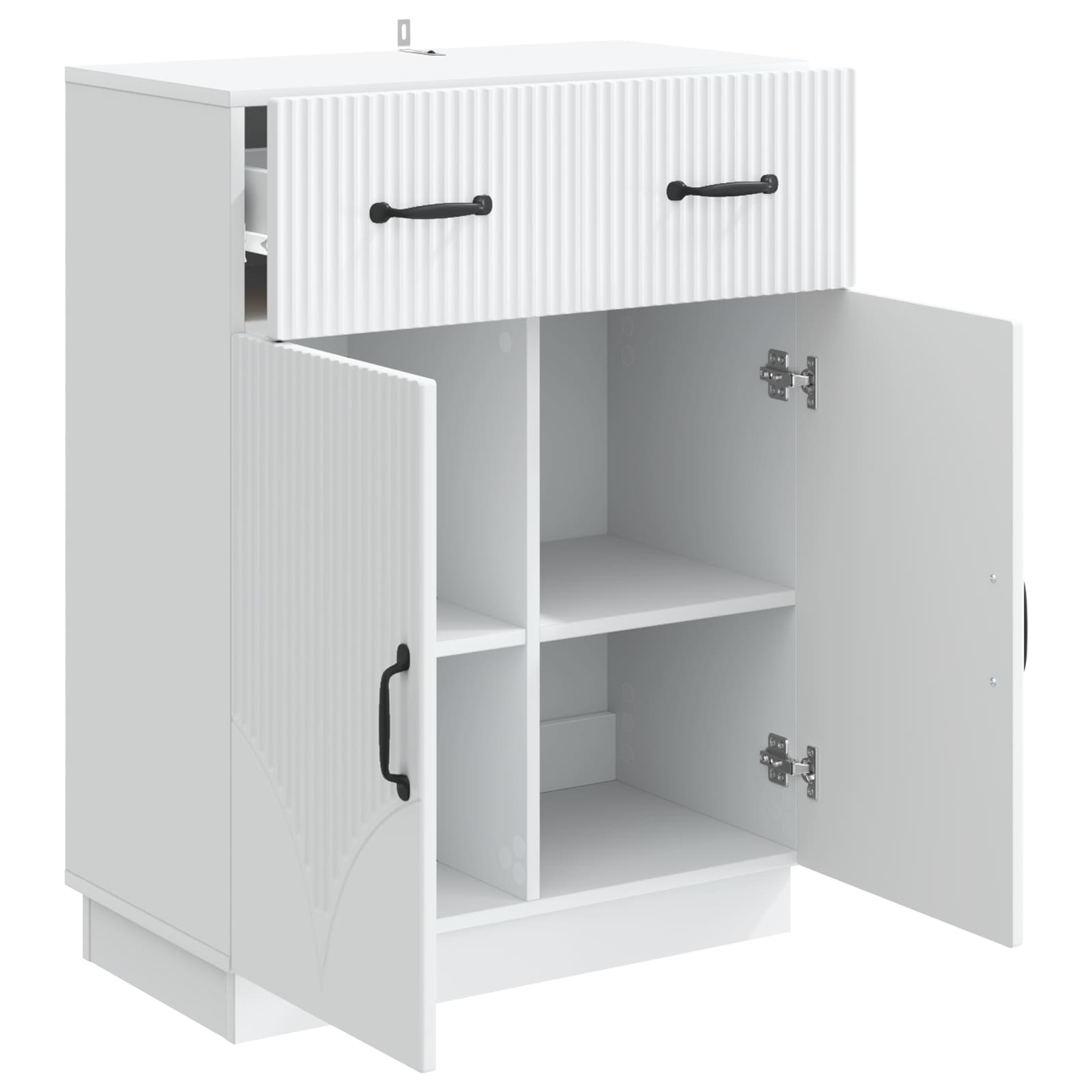 Sideboard White 66 x 34.5 x 87 cm Engineered Wood