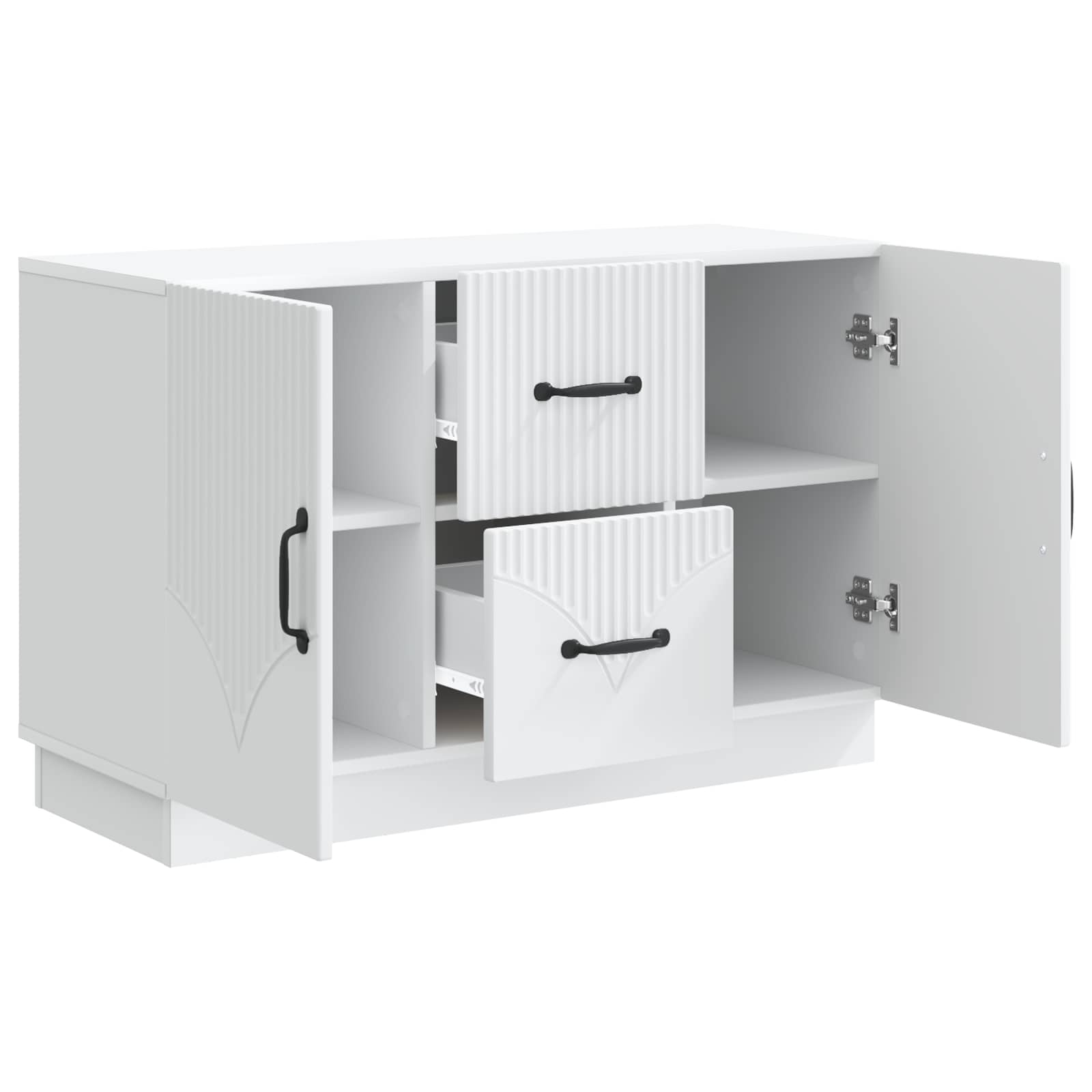 Sideboard with Drawer White 89 x 34.5 x 57 cm Engineered Wood