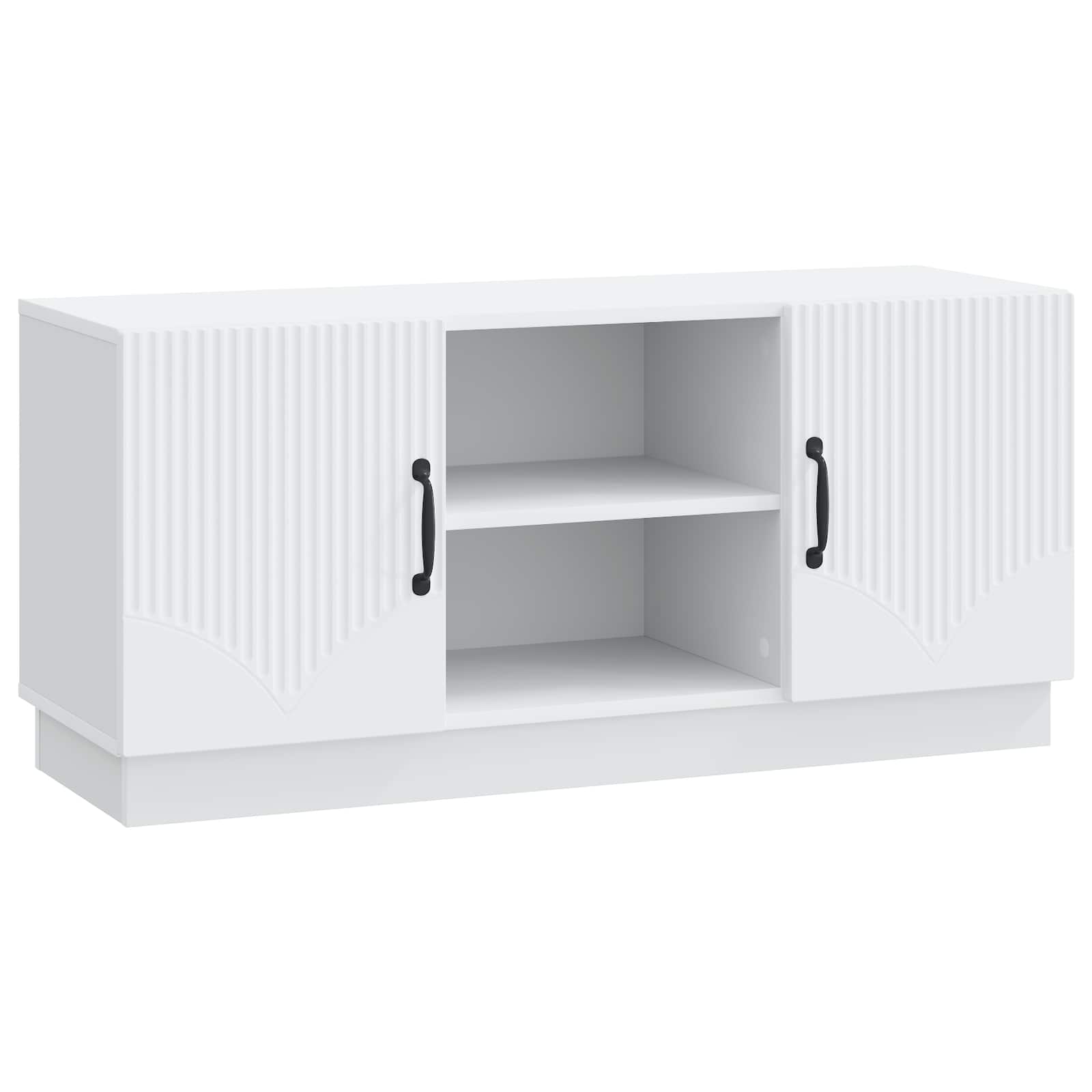 TV Cabinet White 102 x 34.5 x 47 cm Engineered Wood