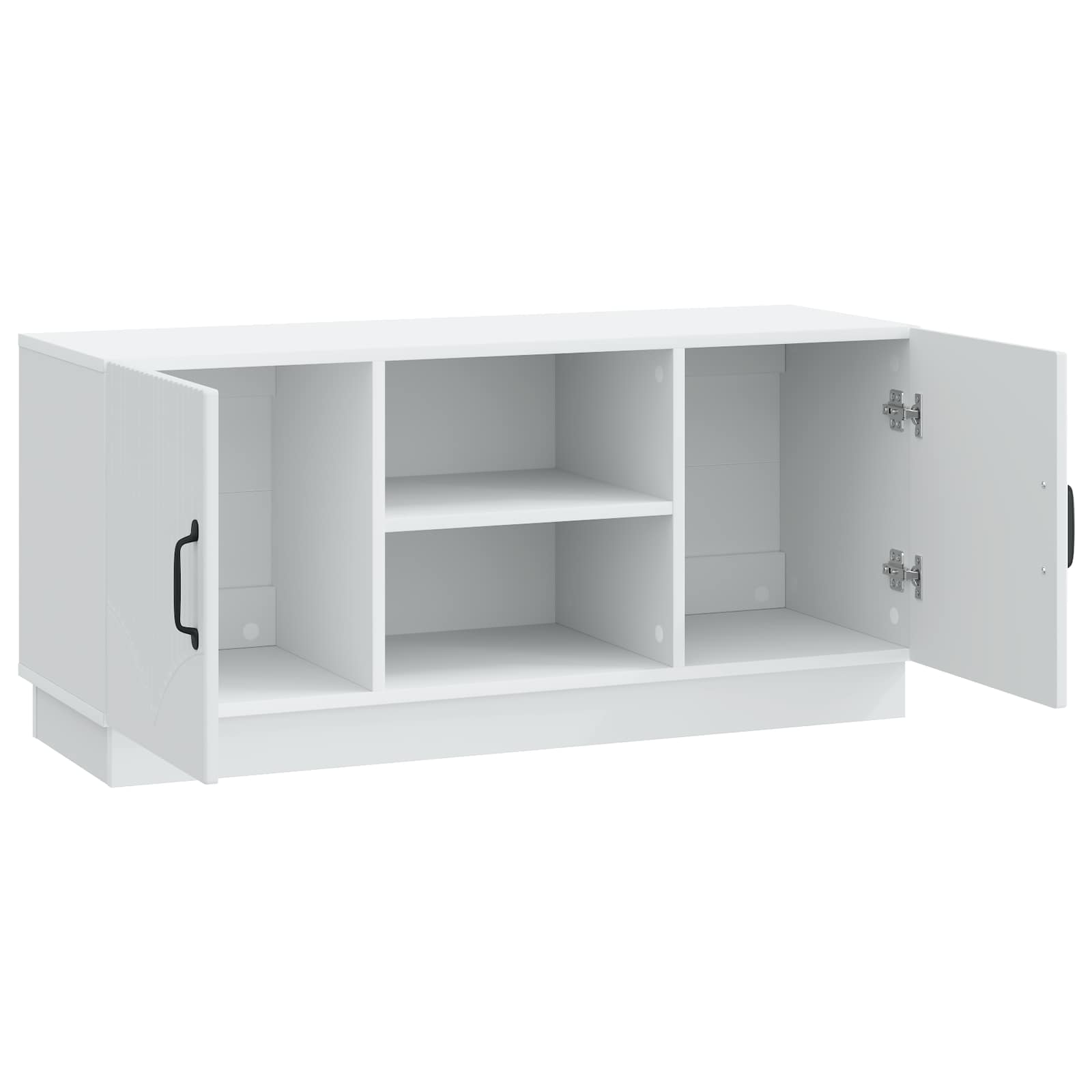 TV Cabinet White 102 x 34.5 x 47 cm Engineered Wood