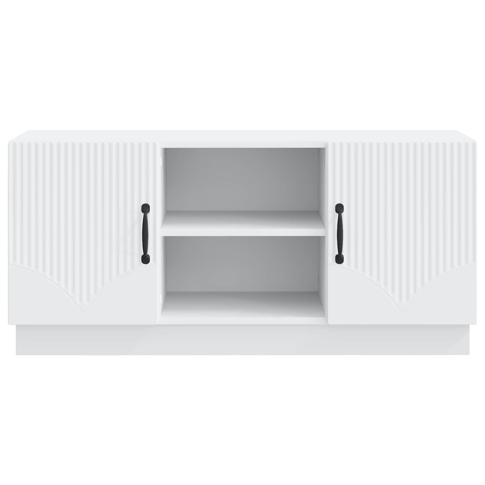 TV Cabinet White 102 x 34.5 x 47 cm Engineered Wood