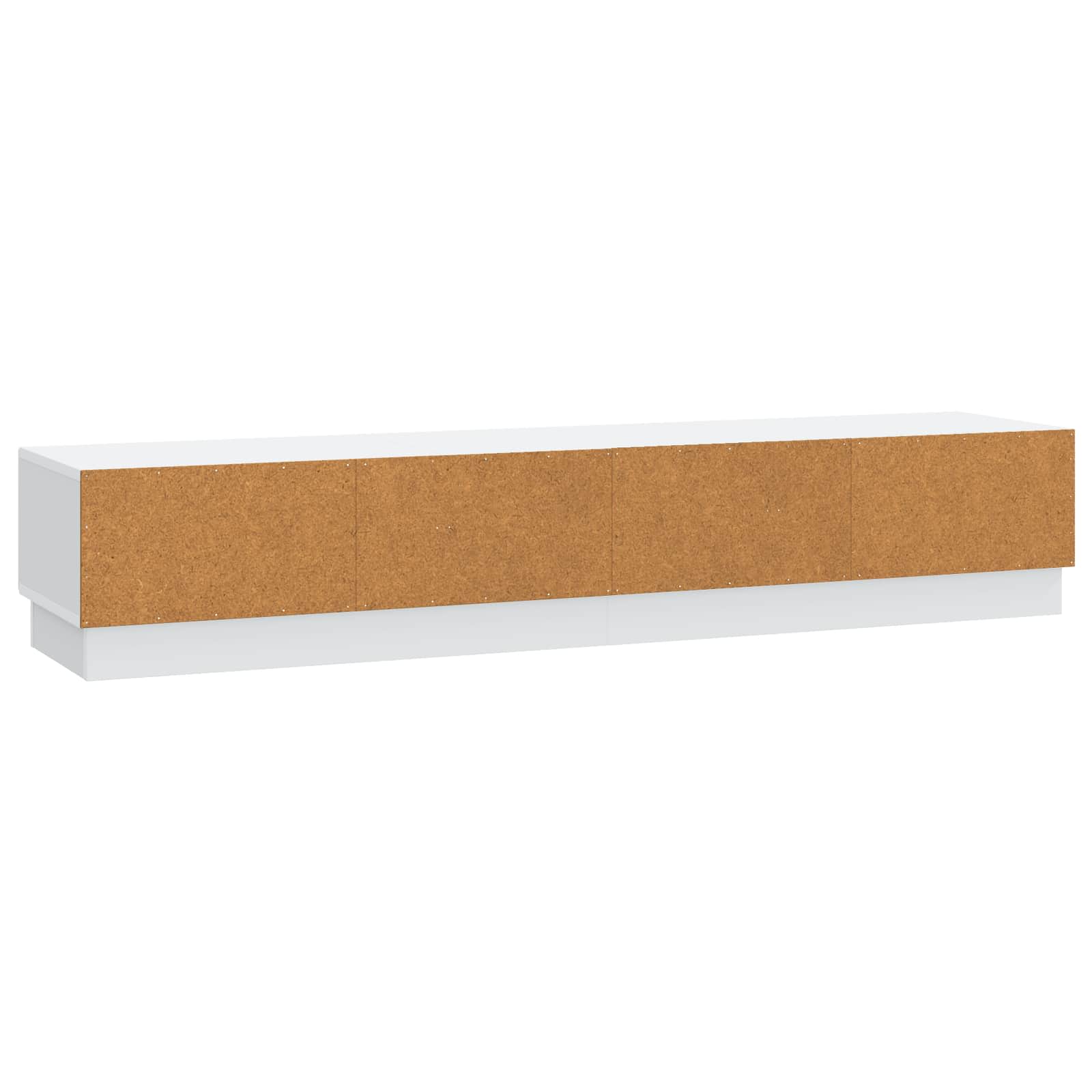 TV Cabinet with Drawer White 147 x 34.5 x 27 cm Engineered Wood