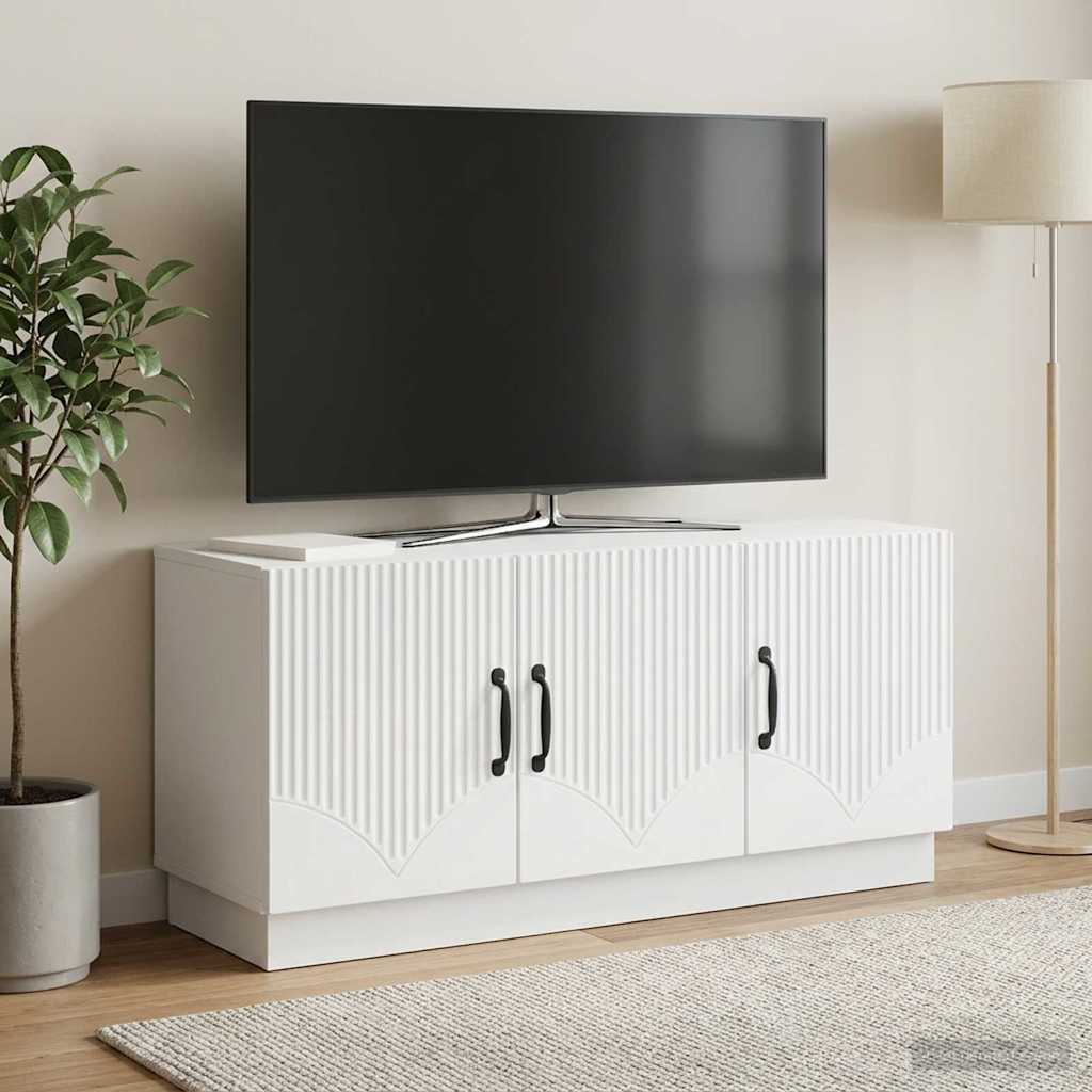 TV Cabinet White 99 x 34.5 x 47 cm Engineered Wood