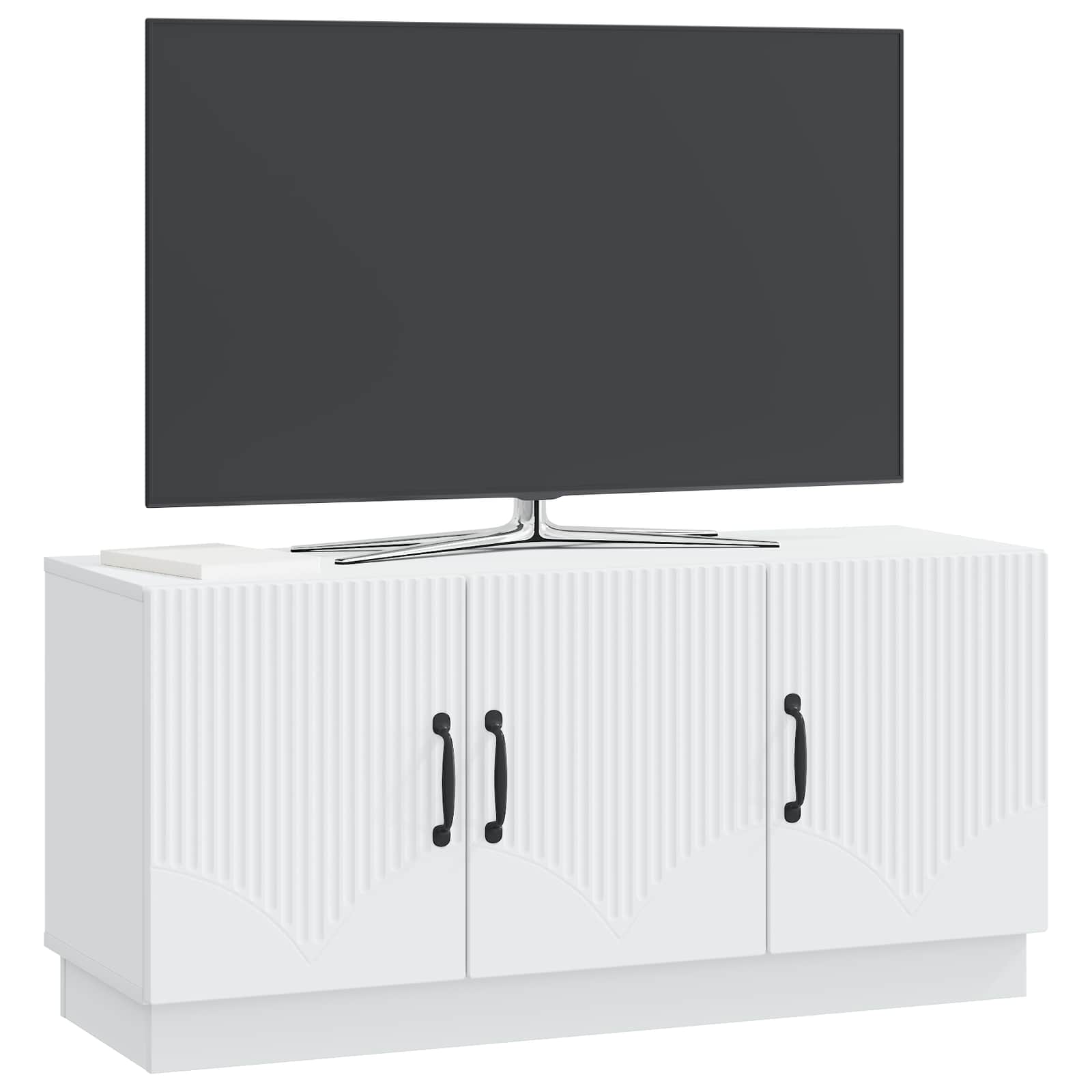 TV Cabinet White 99 x 34.5 x 47 cm Engineered Wood