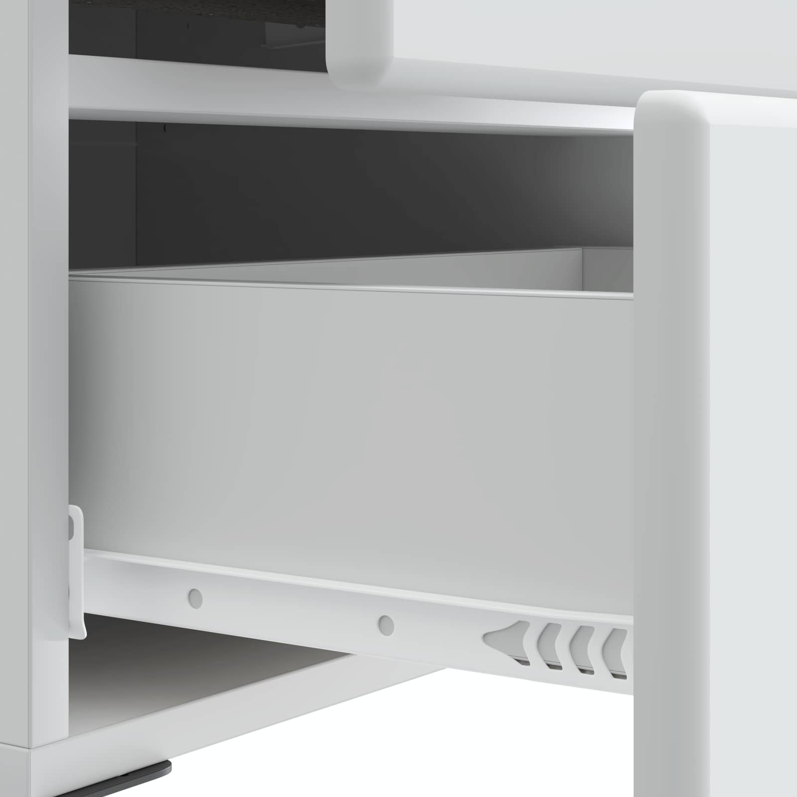 Bedside Cabinet White 43 x 34.5 x 47.5 cm Engineered Wood