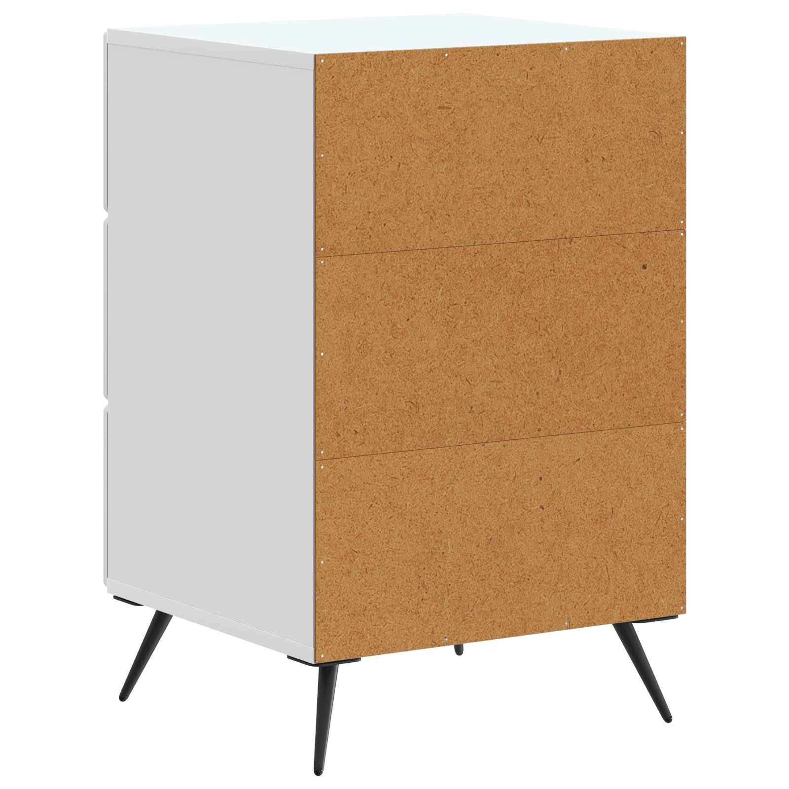 Bedside Cabinet White 43 x 41 x 66.5 cm Engineered Wood