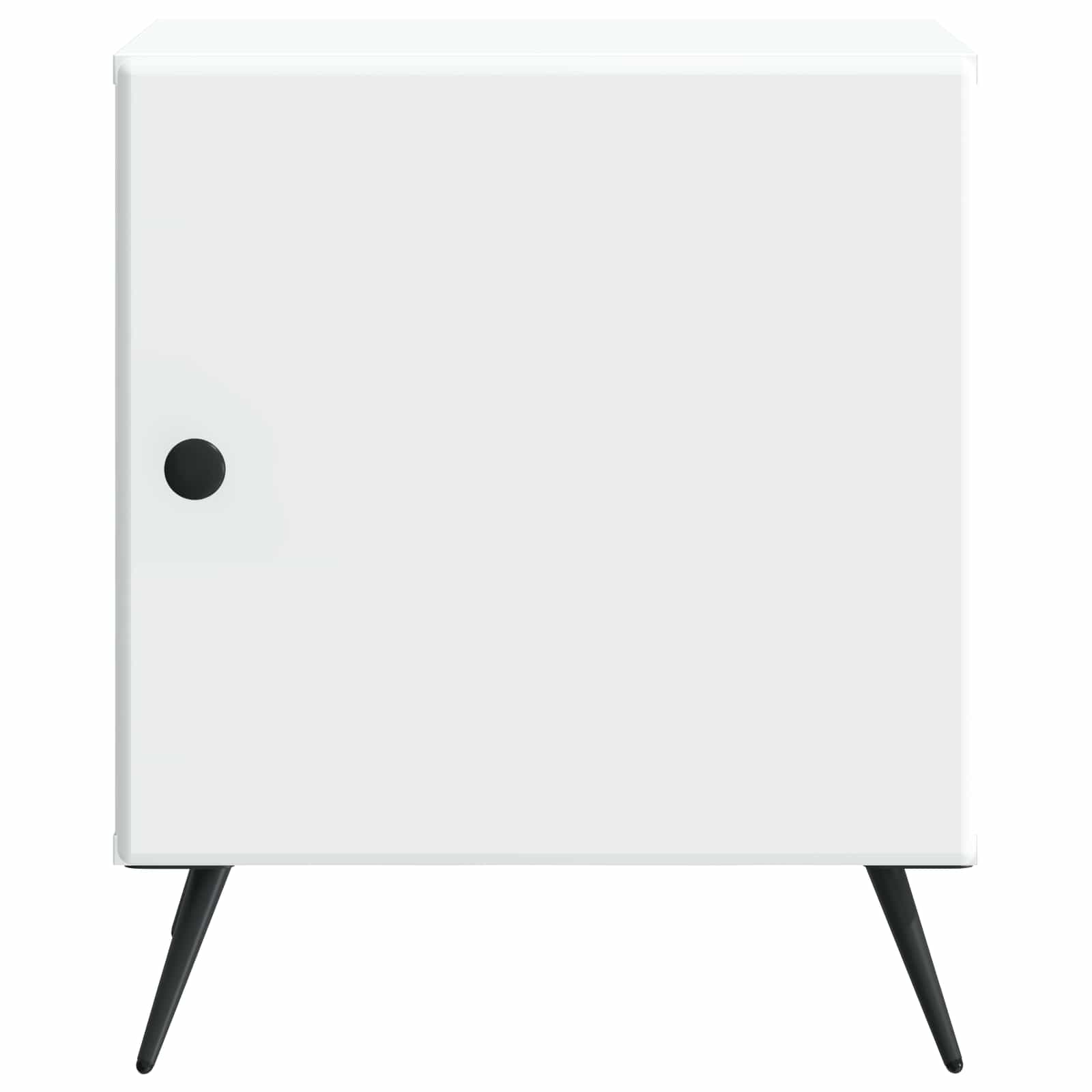 Bedside Cabinet White 43 x 34.5 x 50 cm Engineered Wood