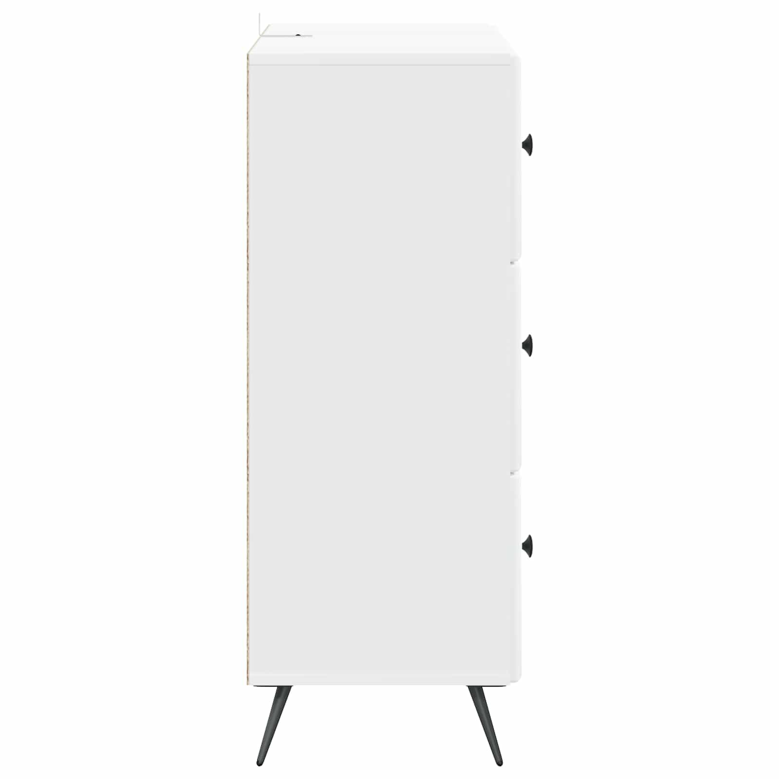 Drawer Cabinet White 66 x 34.5 x 90 cm Engineered Wood