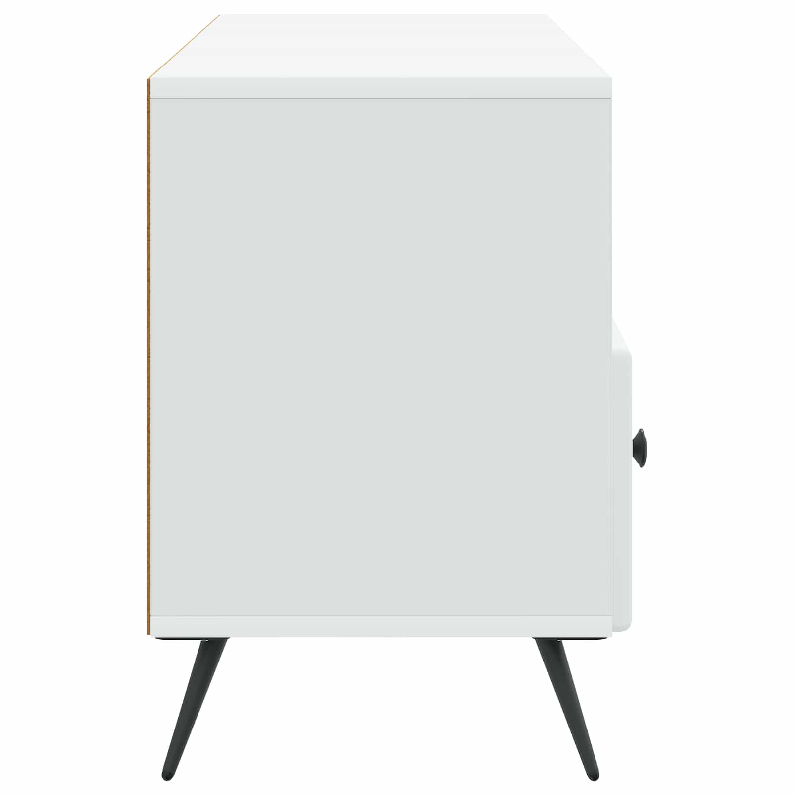 TV Cabinet with Drawer White 102 x 34.5 x 50 cm Engineered Wood